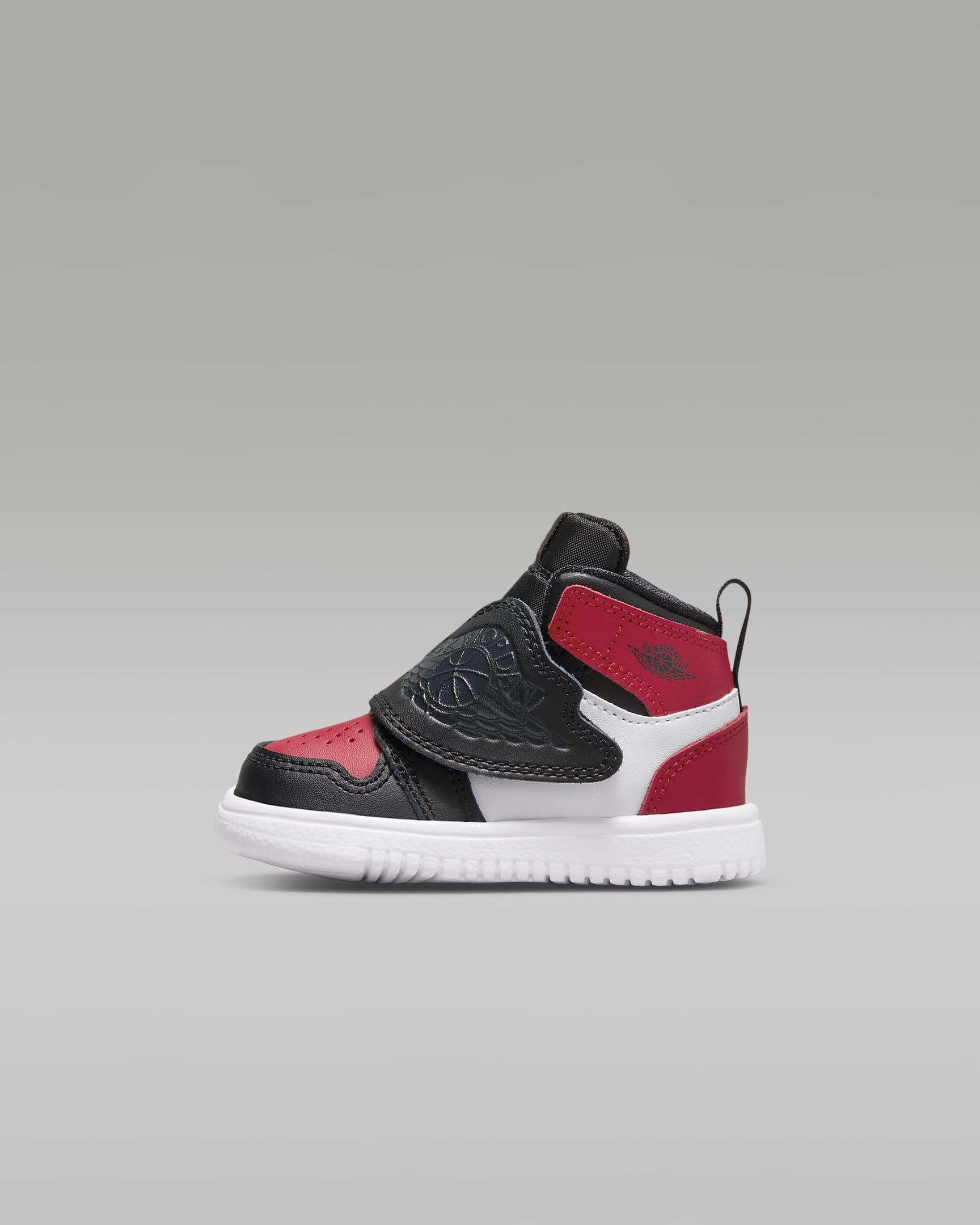 Sky Jordan 1 Baby and Toddler Shoe - Black/Varsity Red/White/Anthracite