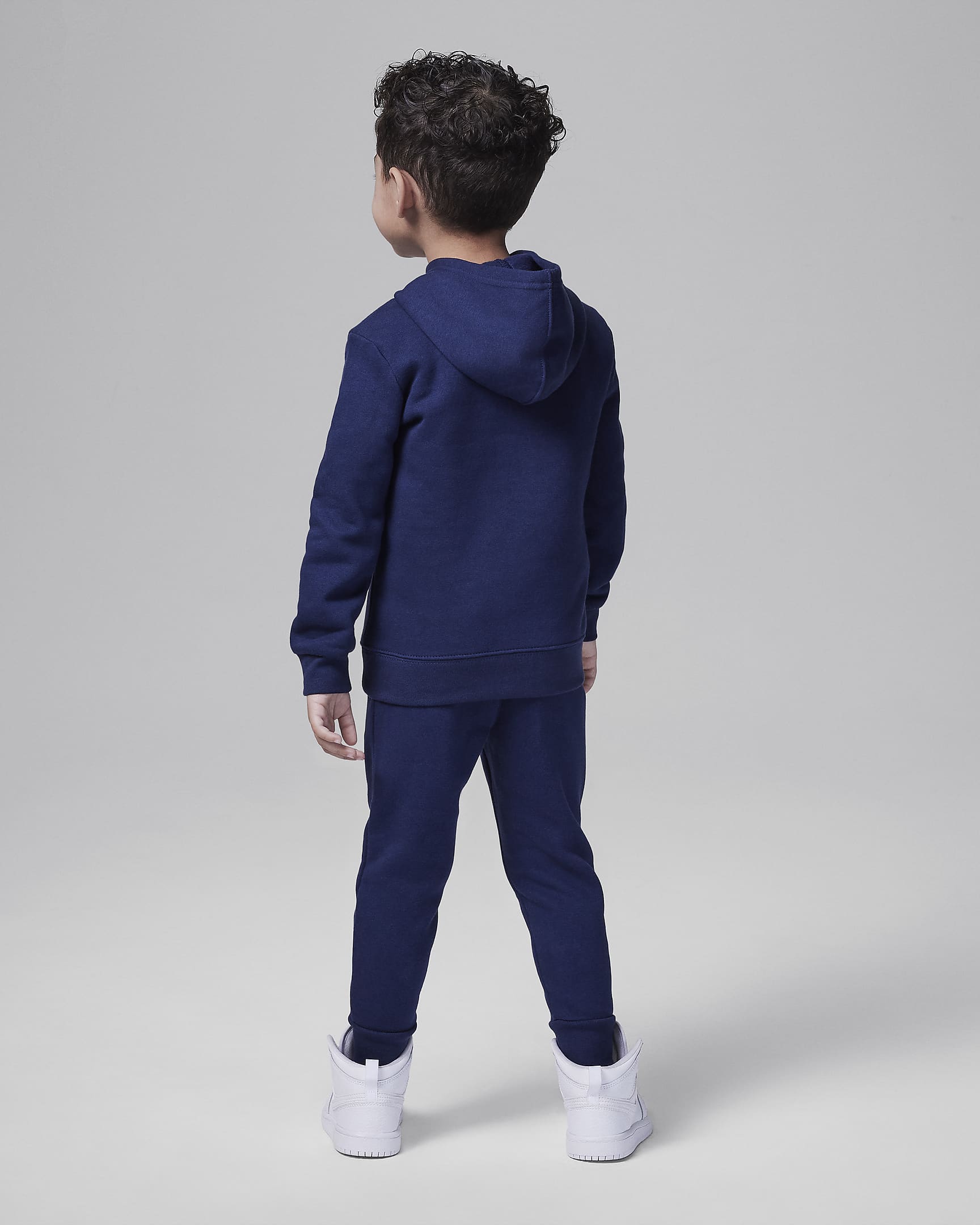 Jordan MJ Brooklyn Fleece Toddler 2-Piece Pullover Hoodie Set - Midnight Navy