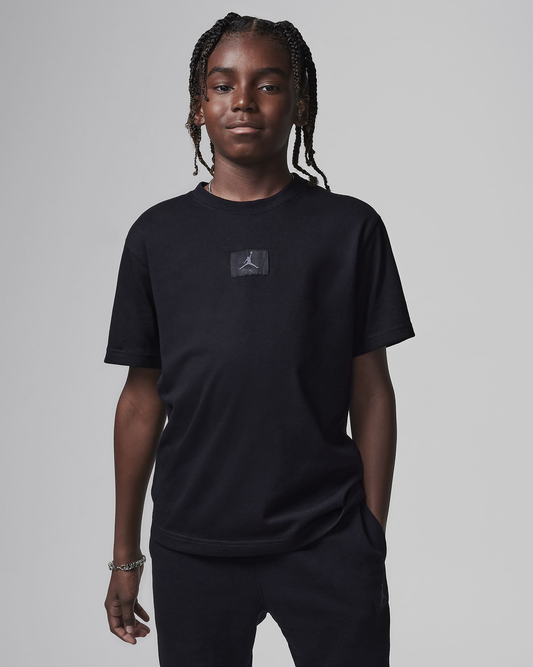 Jordan Camiseta con parche Ripped Flight - Niño/a - Negro