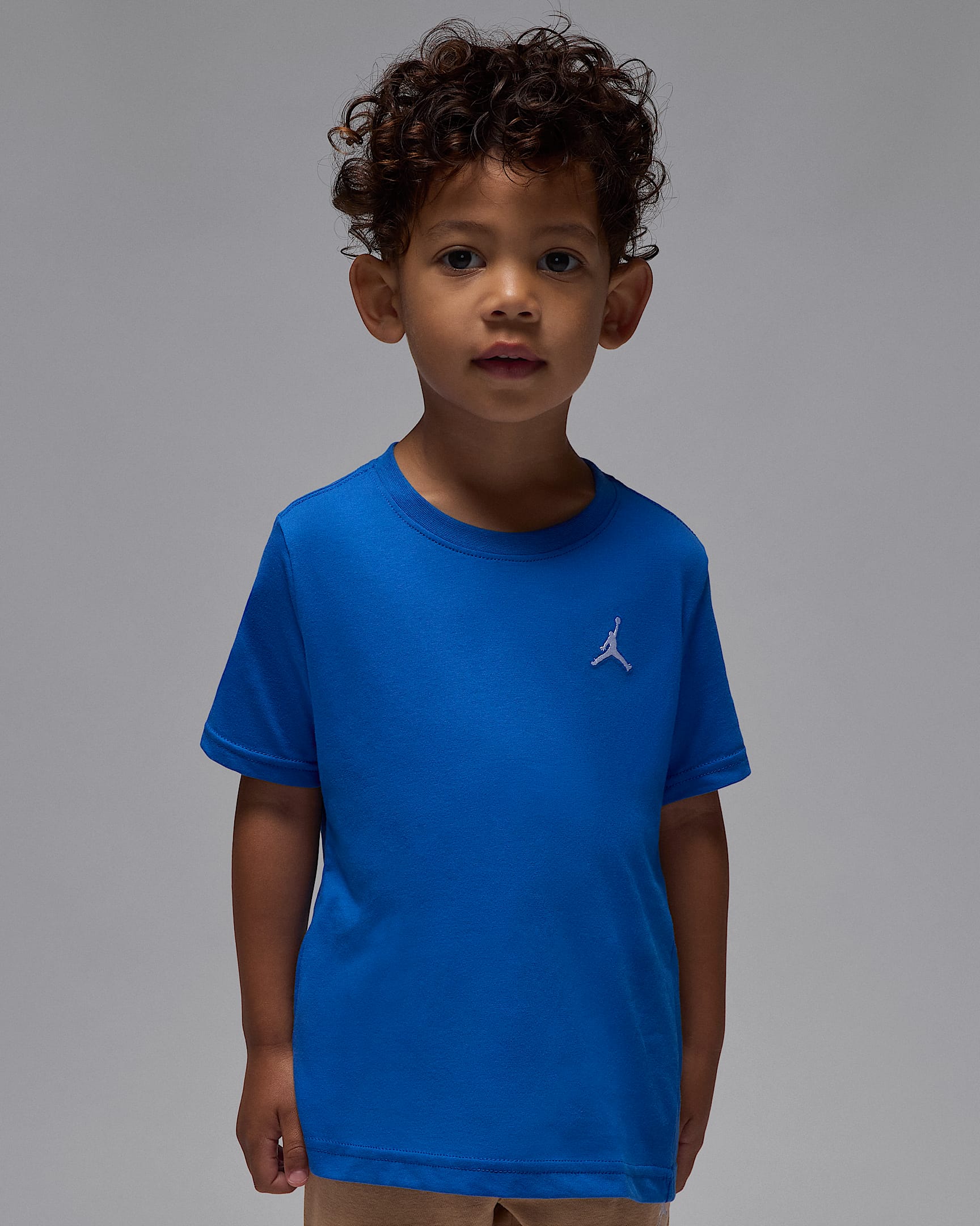 Playera bordada Jumpman Air para niños talla pequeña Jordan  - Azul deportivo