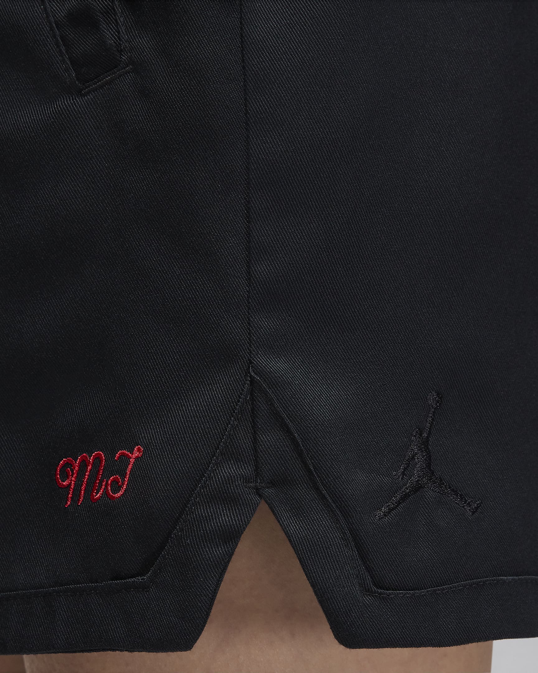 Short tissé Jordan pour femme - Noir/Gym Red