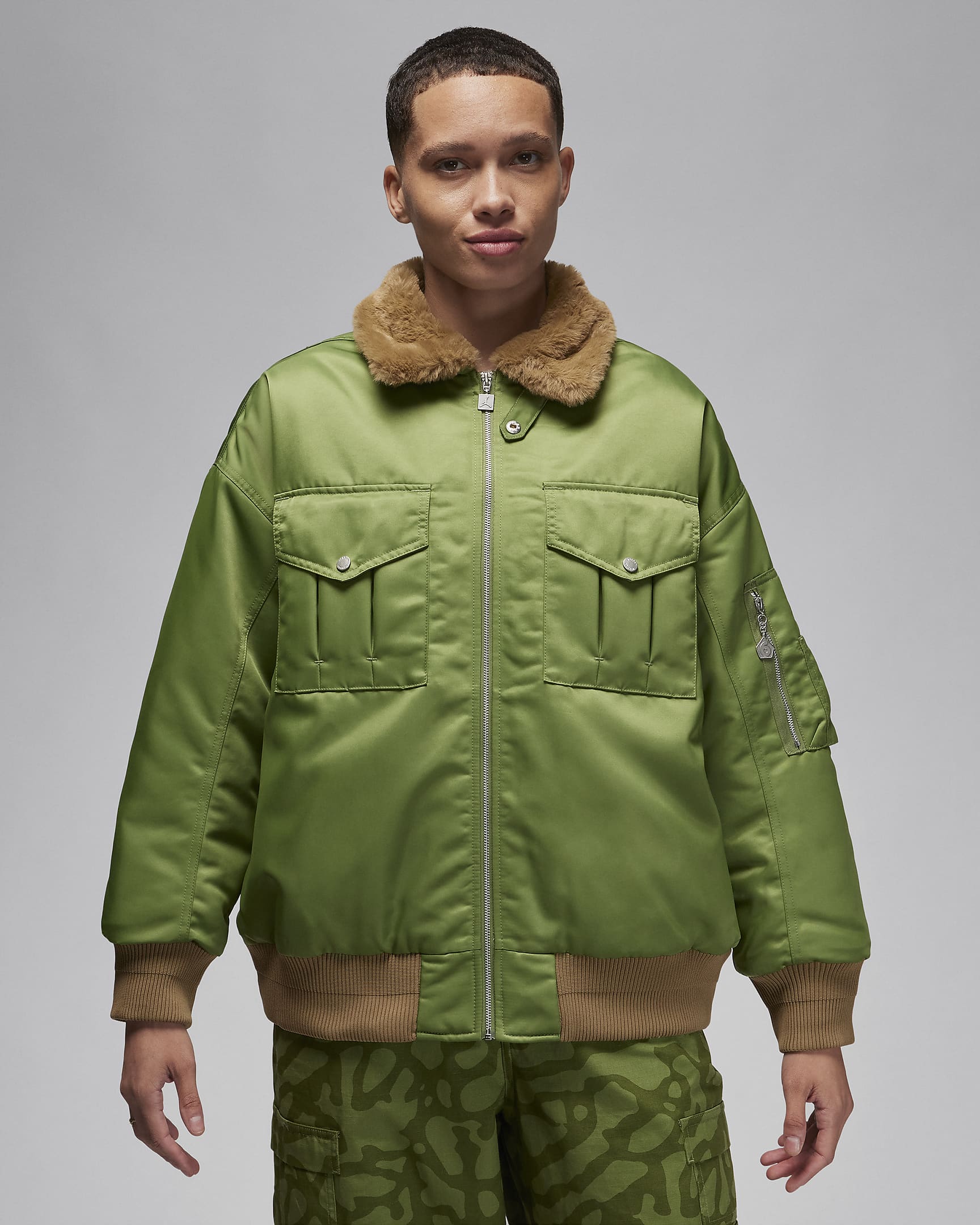 Jordan Renegade Women's Jacket - Sky J Light Olive/Brown Kelp