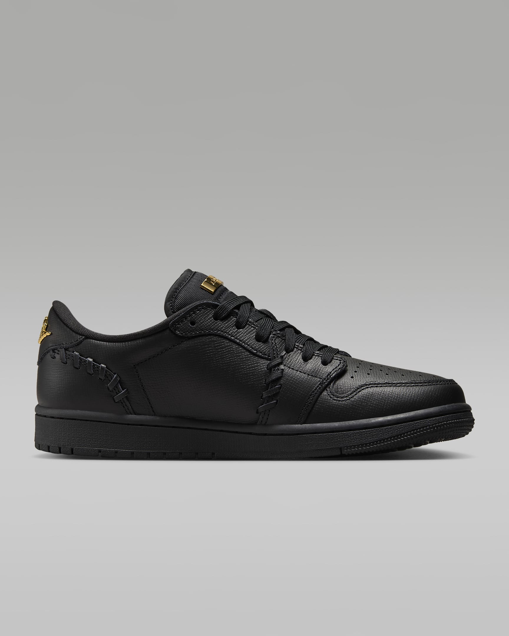 Air Jordan 1 Low Method of Make Women's Shoes - Black/Metallic Gold