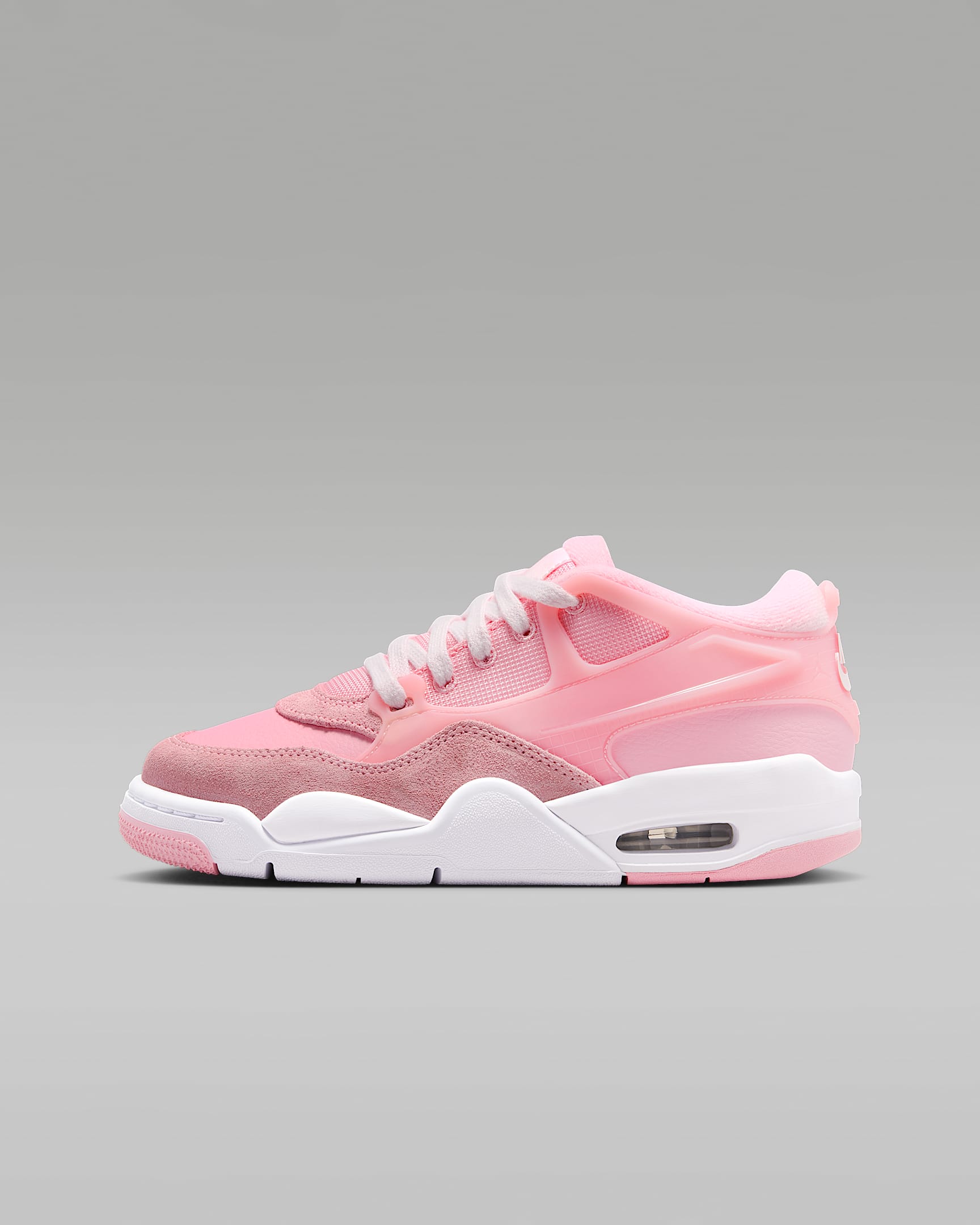 Air Jordan 4 RM Big Kids' Shoes - Medium Soft Pink/White/Pearl Pink