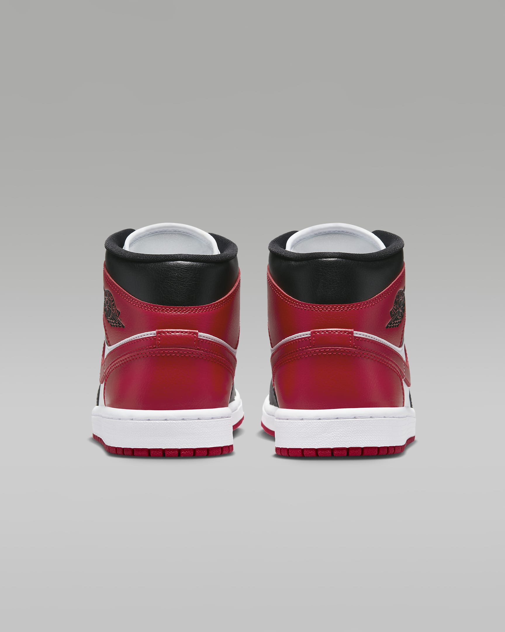 Air Jordan 1 Mid Damesschoenen - Zwart/Wit/Gym Red