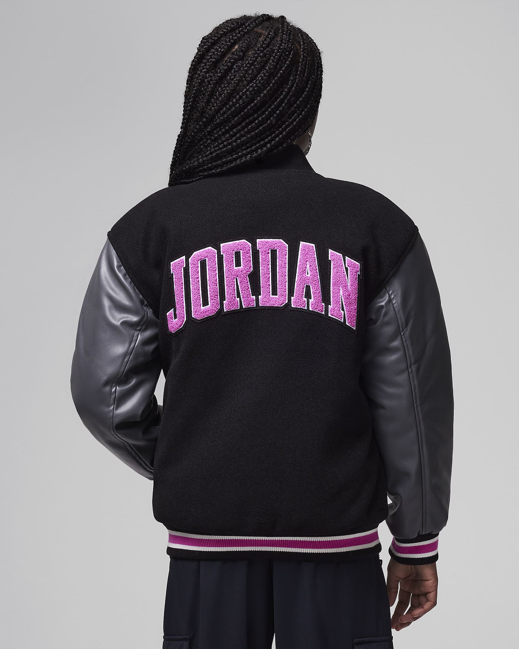 Jordan Big Kids' Varsity Jacket - Fire Pink