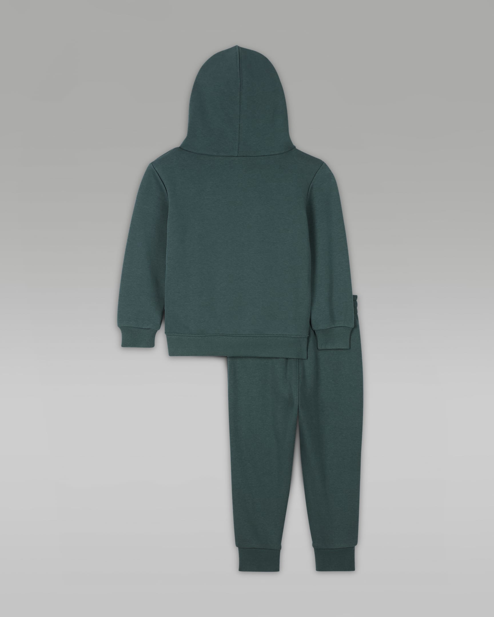 Dwuczęściowy zestaw z bluzą z kapturem dla niemowląt (12–24 M) Jordan MJ Brooklyn Fleece - Oxidized Green