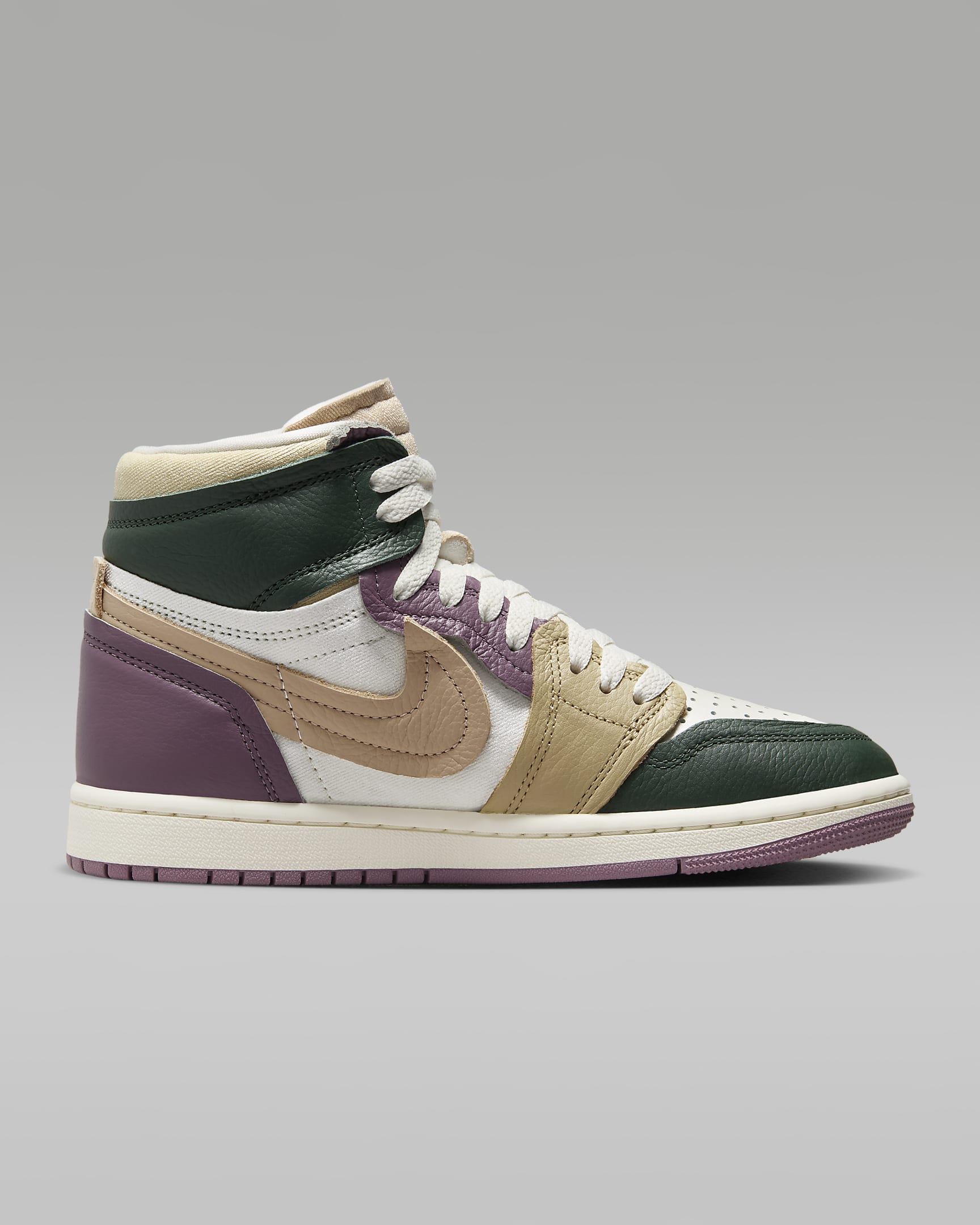 Air Jordan 1 High Method of Make Women's Shoes - Galactic Jade/Sail/Sky J Mauve/Desert