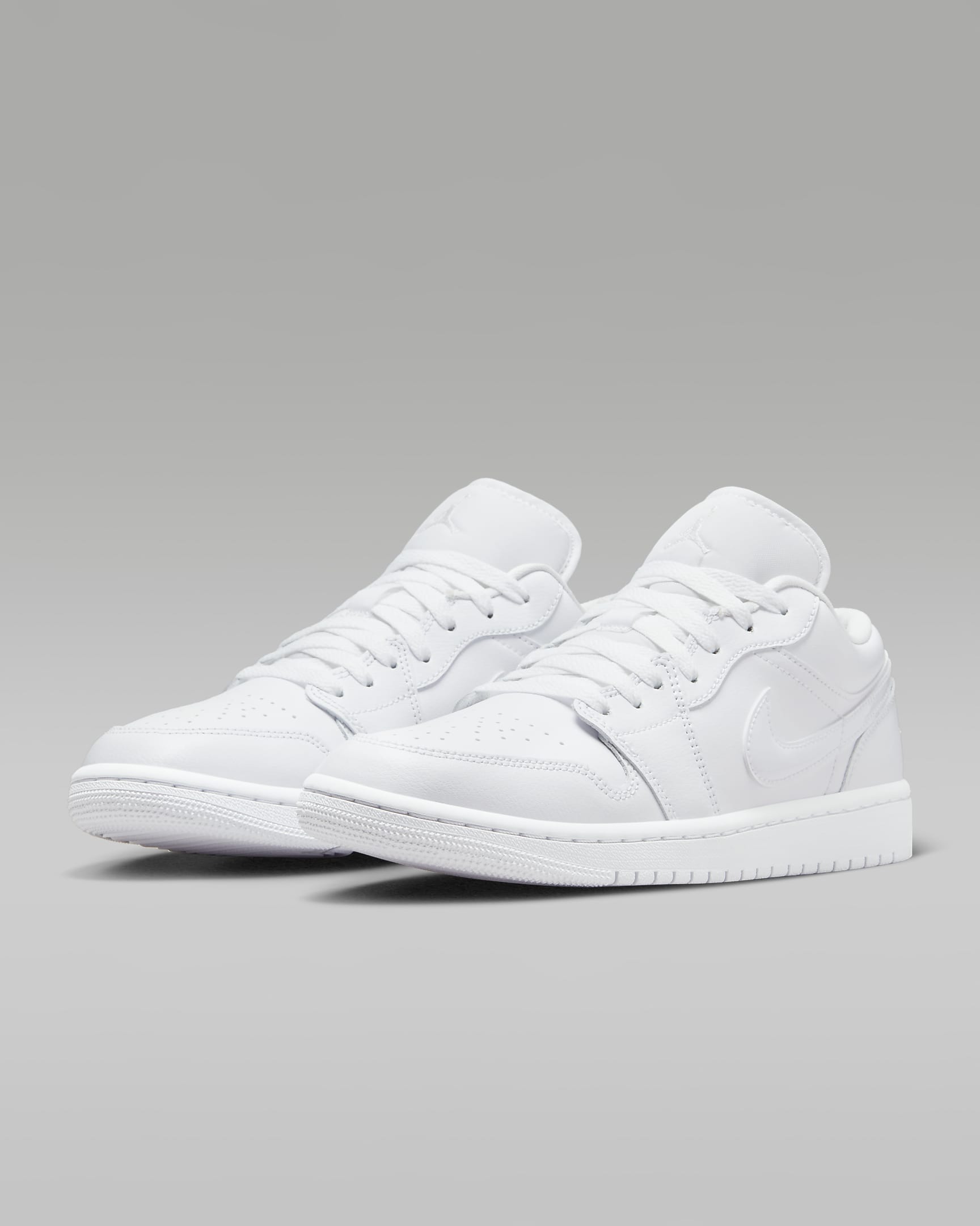 Air Jordan 1 Low Schuhe für Damen - Weiß/Weiß/Weiß