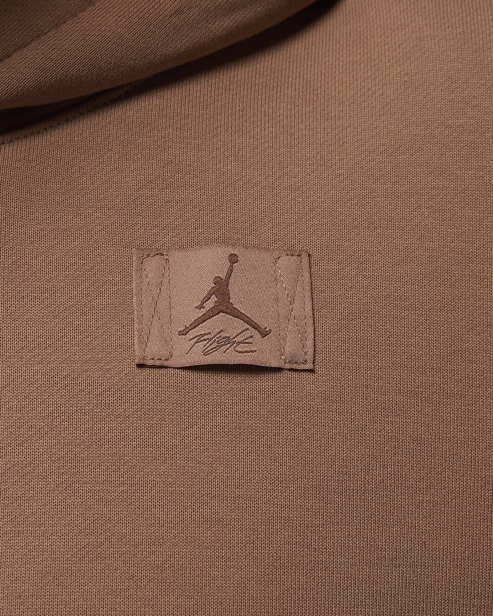 Jordan Flight Fleece Sudadera con capucha con forro de satén - Mujer - Archaeo Brown