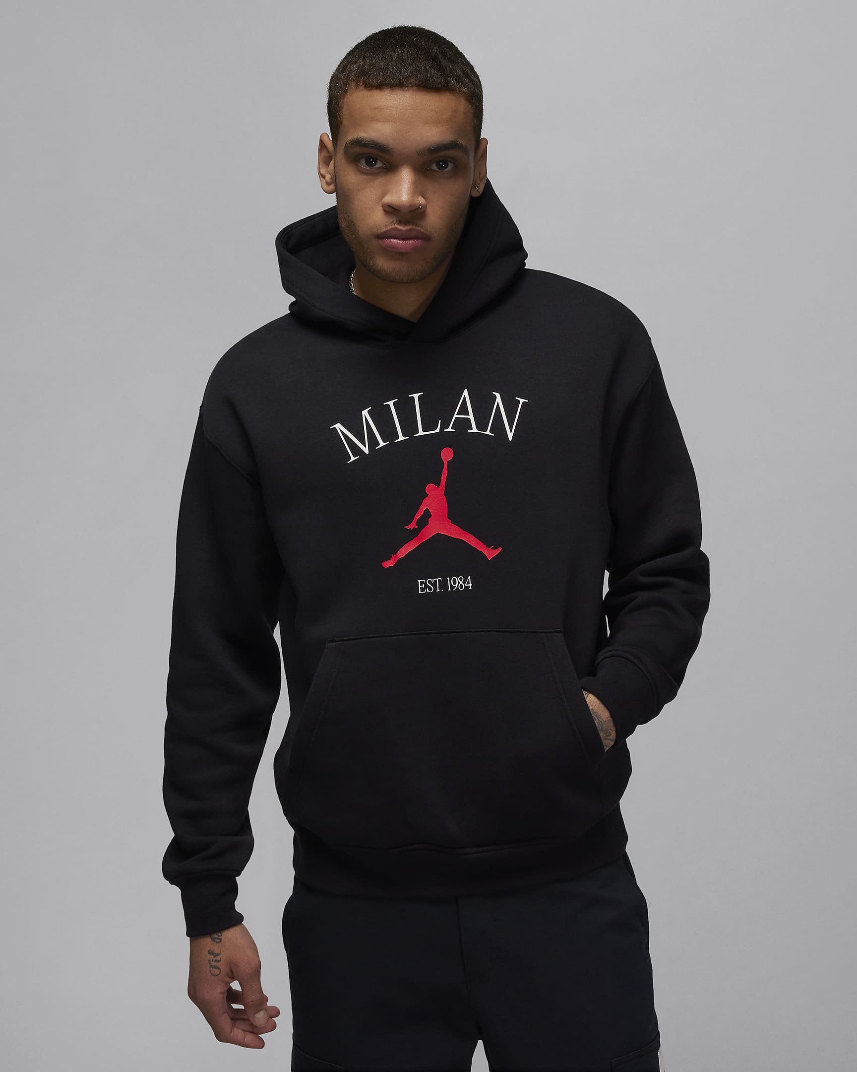 Jordan Milan Men's Pullover Hoodie - Black