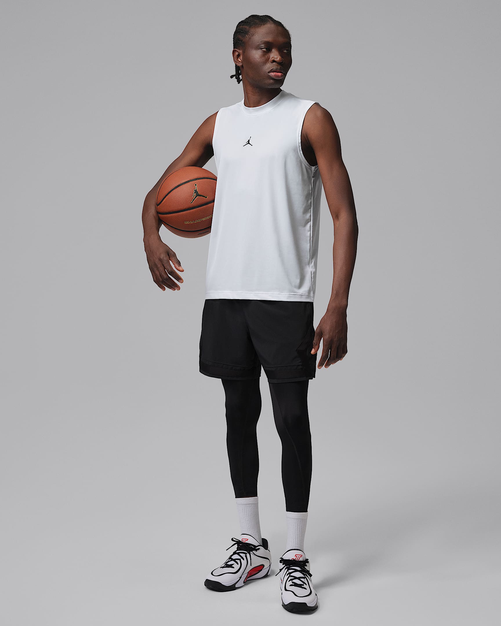 Jordan Sport Essentials mouwloze top met Dri-FIT voor heren - Wit