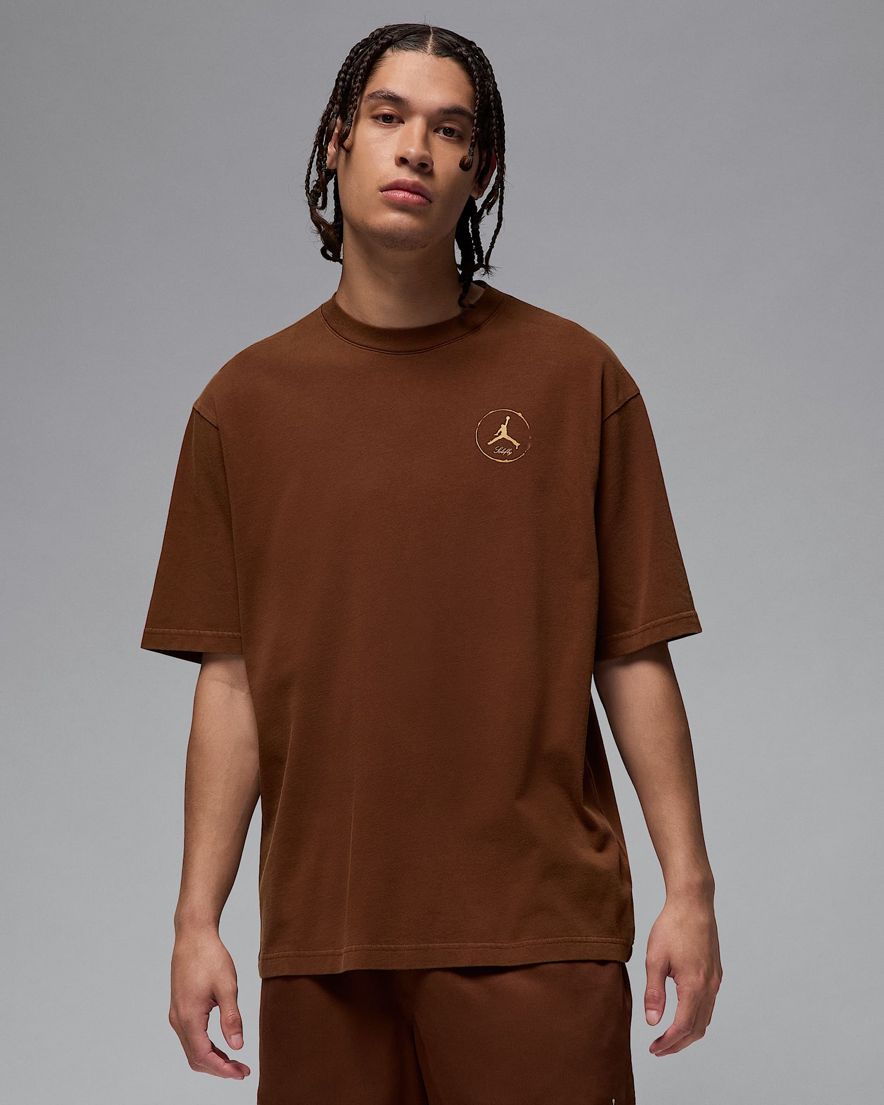 Playera para hombre Jordan x SoleFly - Cacao impresionante