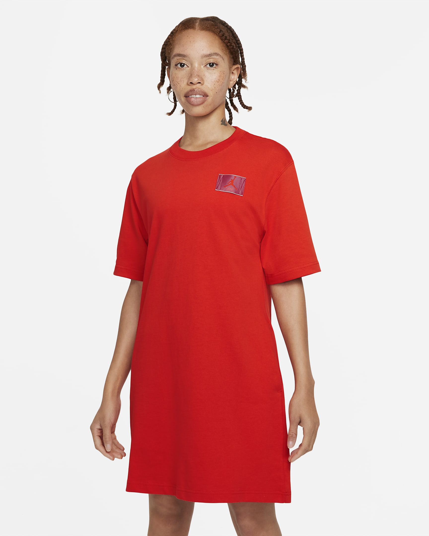Jordan Essentials 女款洋裝 - Habanero Red
