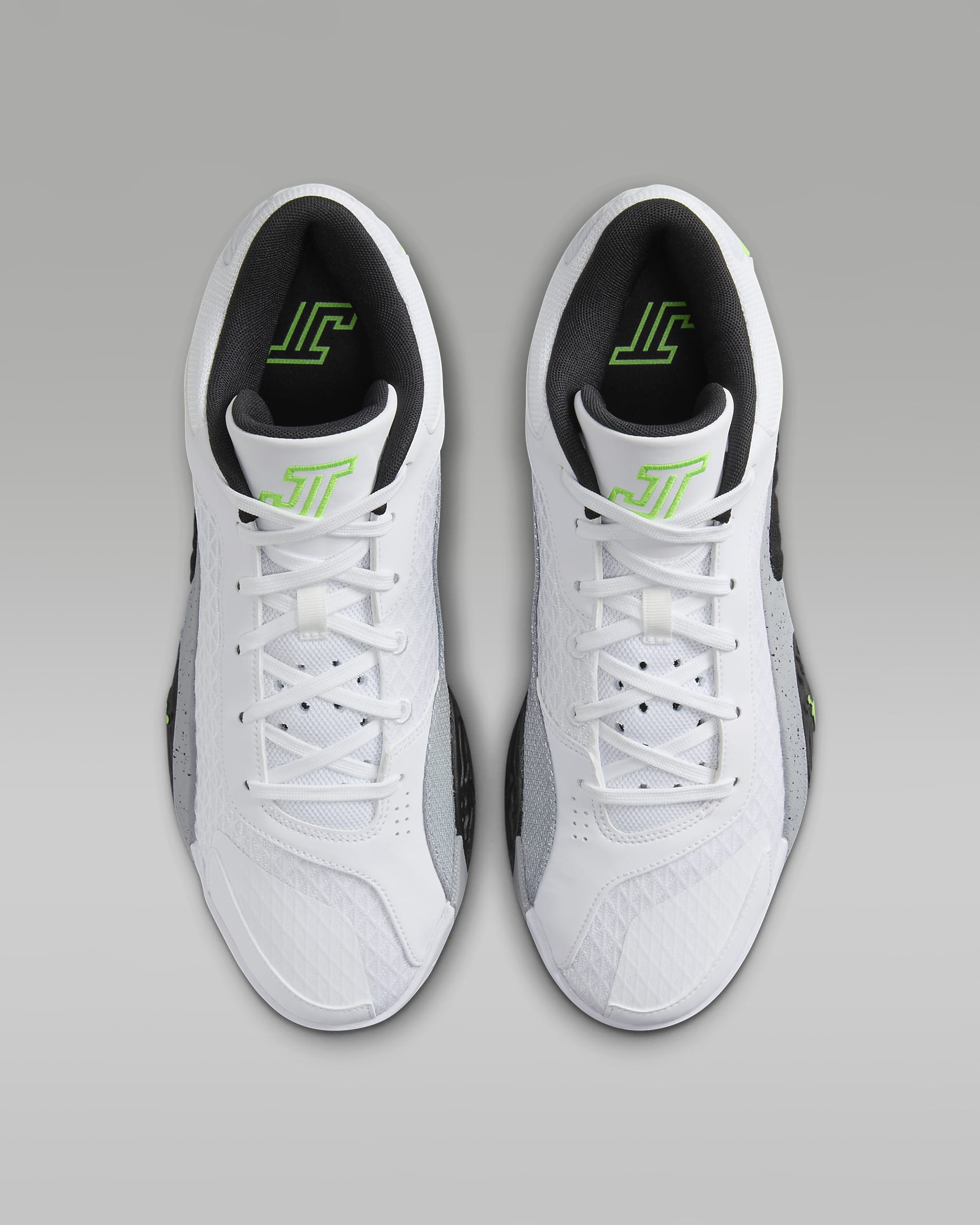 รองเท้าบาสเก็ตบอล Tatum 2 "Legacy" PF - ขาว/ดำ/Wolf Grey/Electric Green