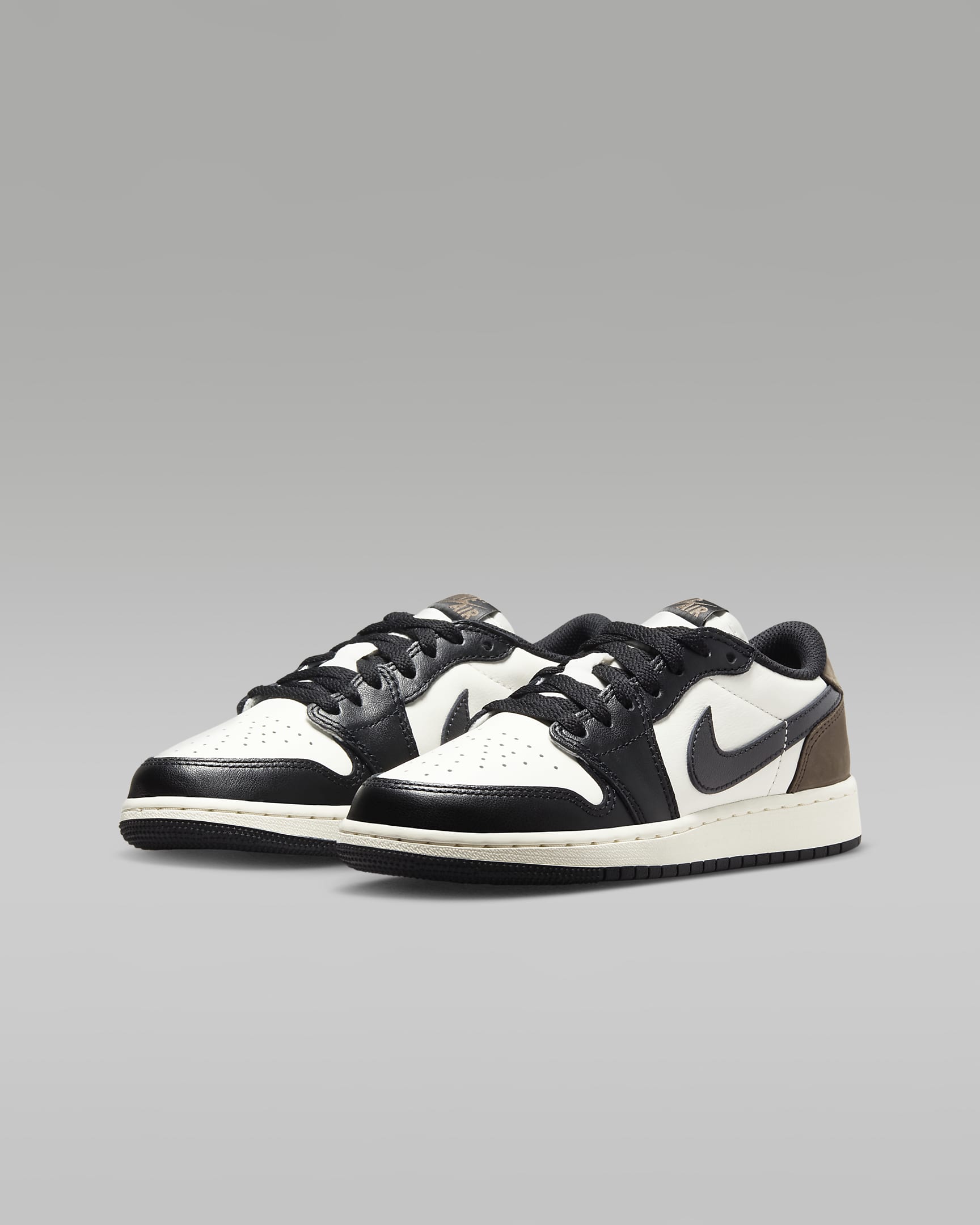 Air Jordan 1 Low OG "Mocha" Big Kids' Shoes - Sail/Dark Mocha/Black