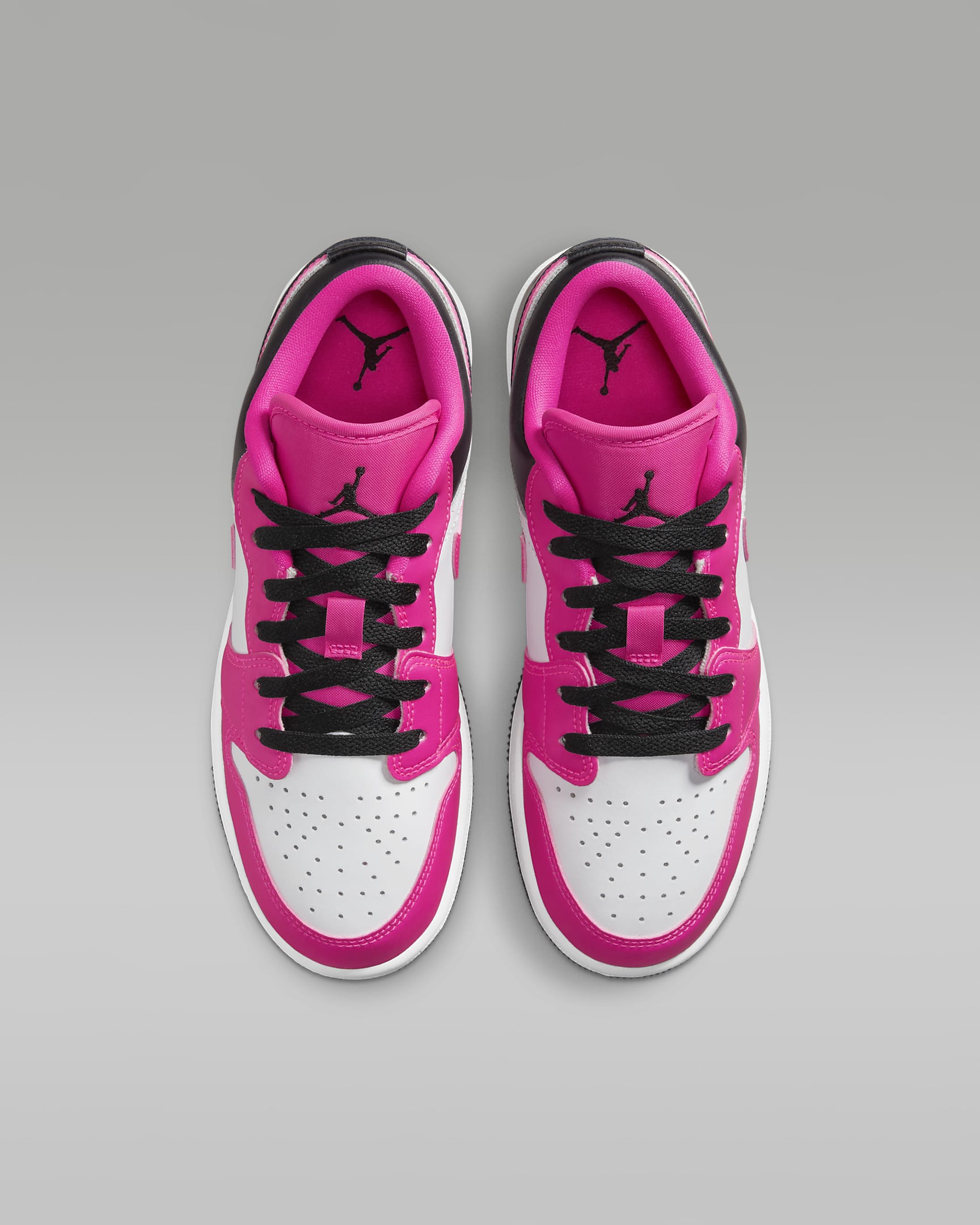 Air Jordan 1 Low Older Kids' Shoes - Fierce Pink/White/Black