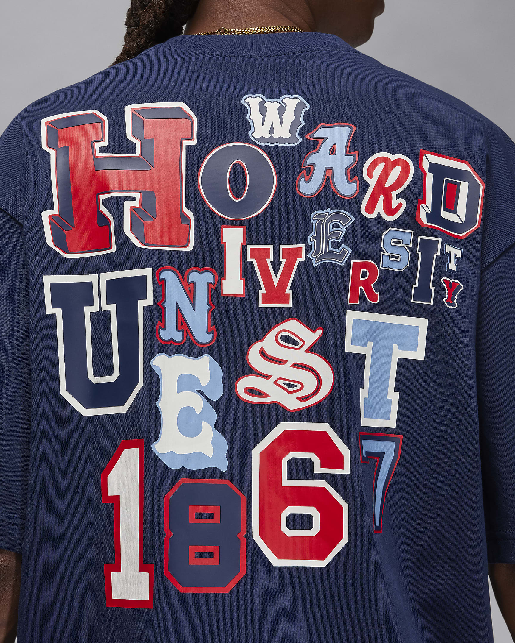 Jordan x Howard University Men's Graphic T-Shirt - College Navy