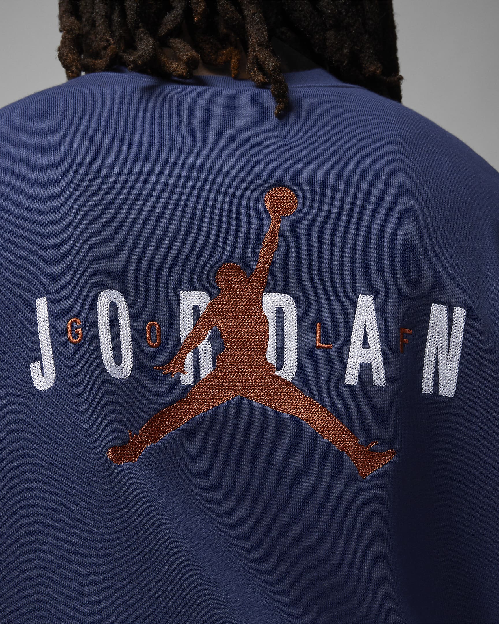 Jordan x Eastside Golf Men's Cardigan - Midnight Navy/White/Burnt Sunrise