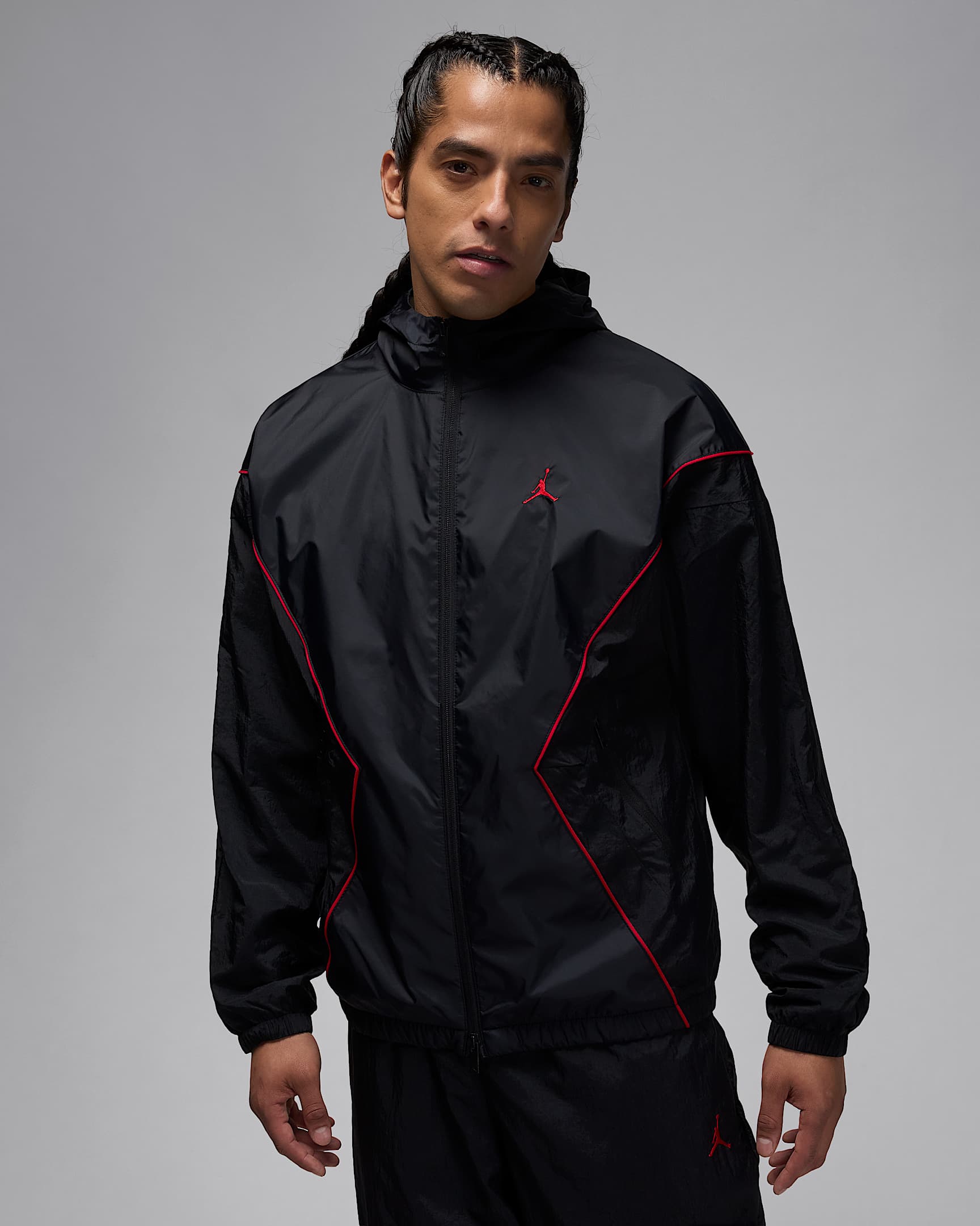 Veste à capuche Draft Jordan Brooklyn pour homme - Noir/Noir/Gym Red/Gym Red