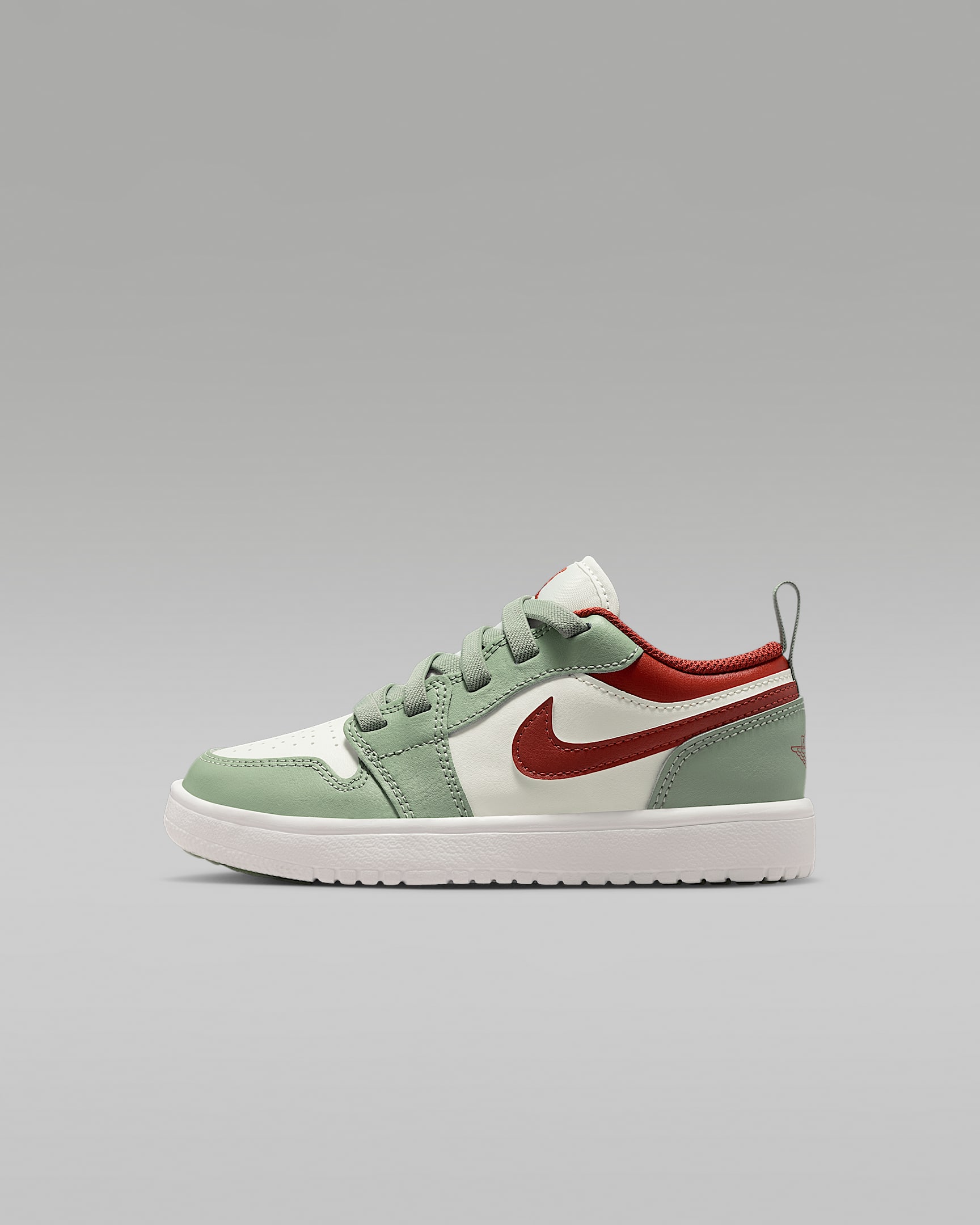 Jordan 1 Low Alt Younger Kids' Shoes - Sail/Summit White/Redstone/Jade Horizon