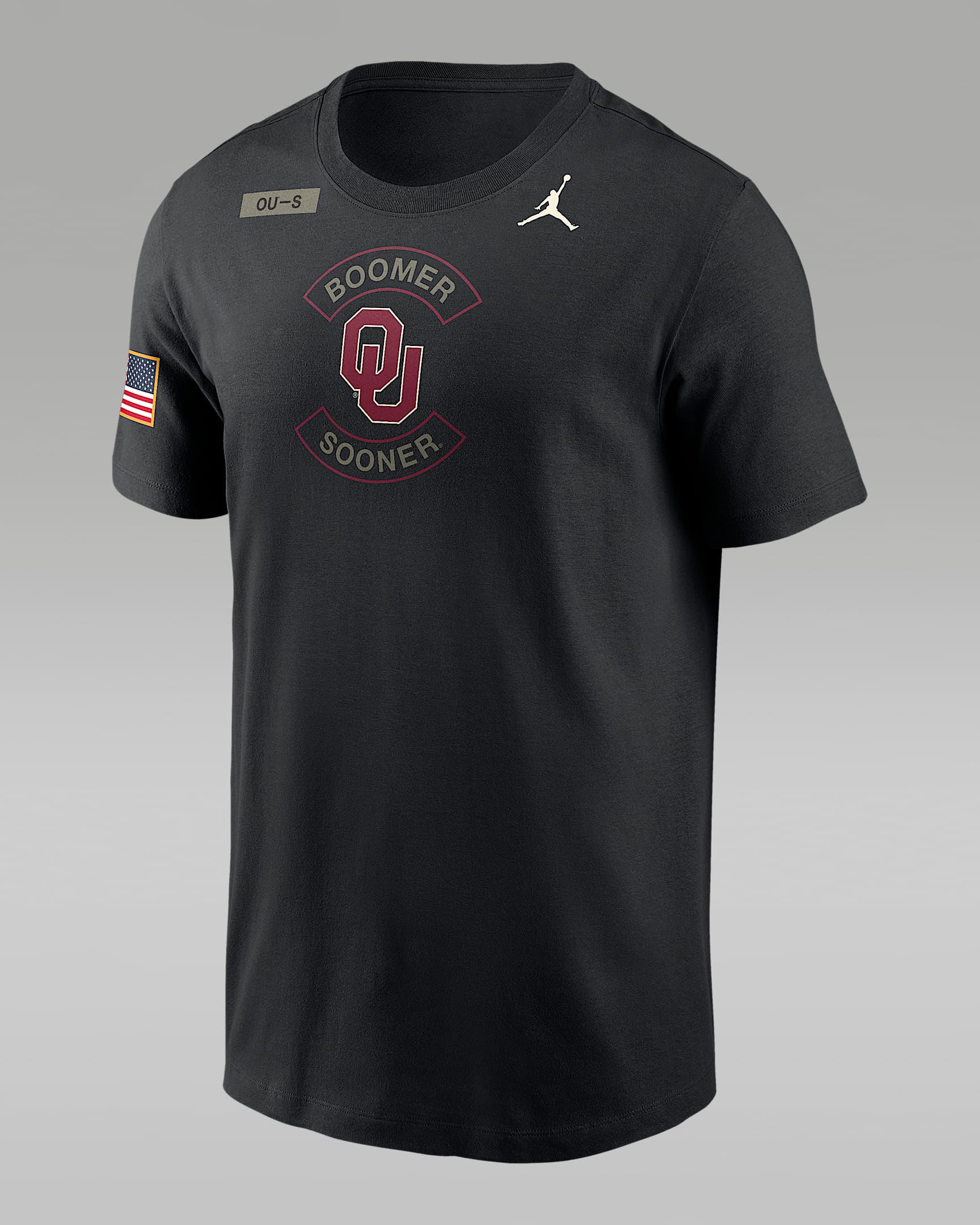 Oklahoma Military Appreciation Men's Jordan Brand Dri-FIT College T-Shirt - Black