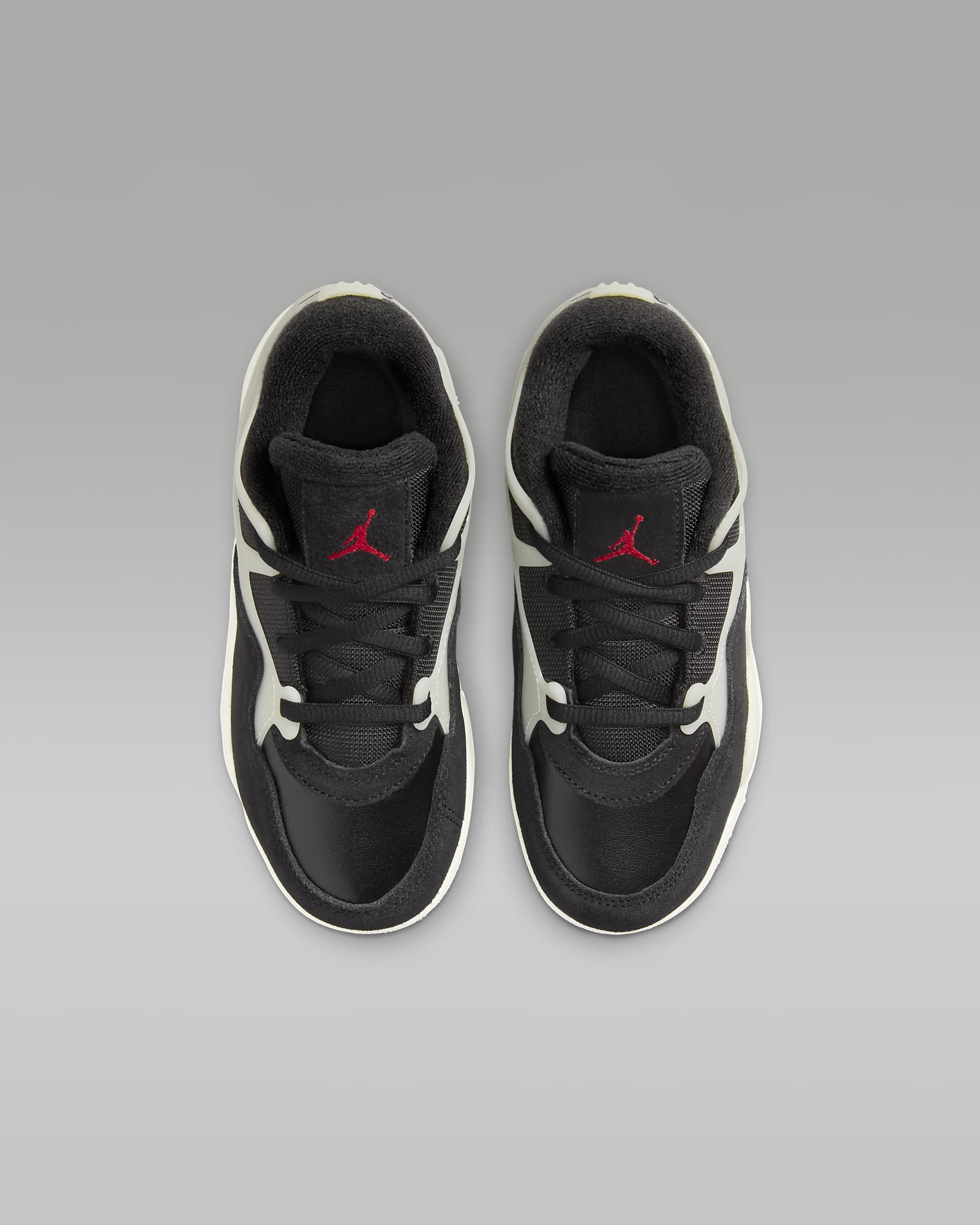 Jordan 4RM Younger Kids' Shoes - Black/Sail/Coconut Milk/Gym Red