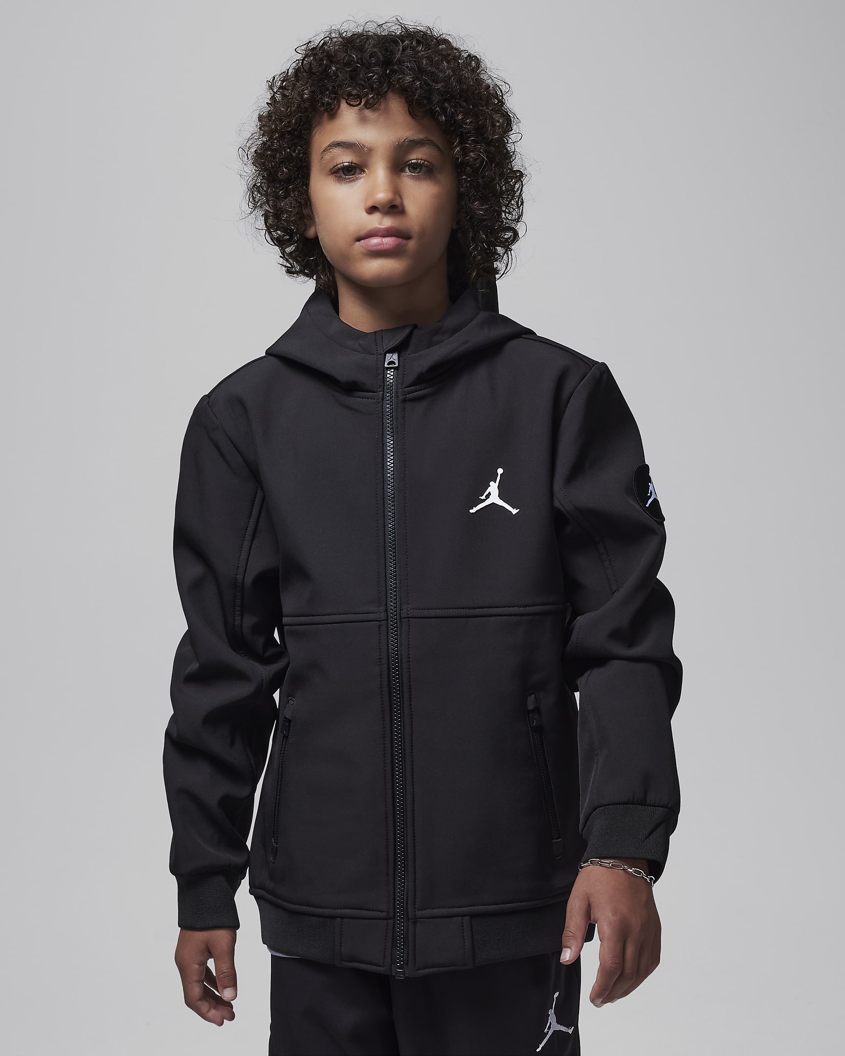 Jordan Older Kids' Soft Shell Jacket - Black