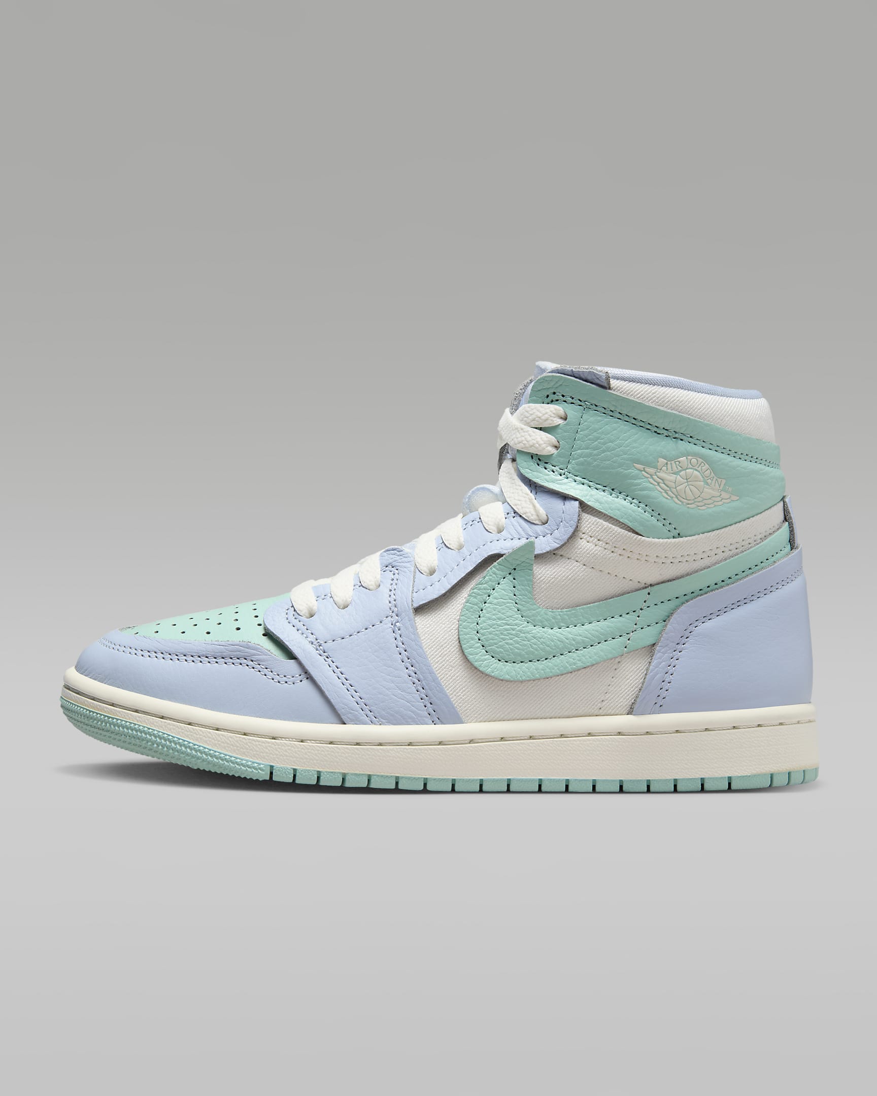 รองเท้าผู้หญิง Air Jordan 1 High Method of Make - Hydrogen Blue/Light Dew/Coconut Milk/Sail