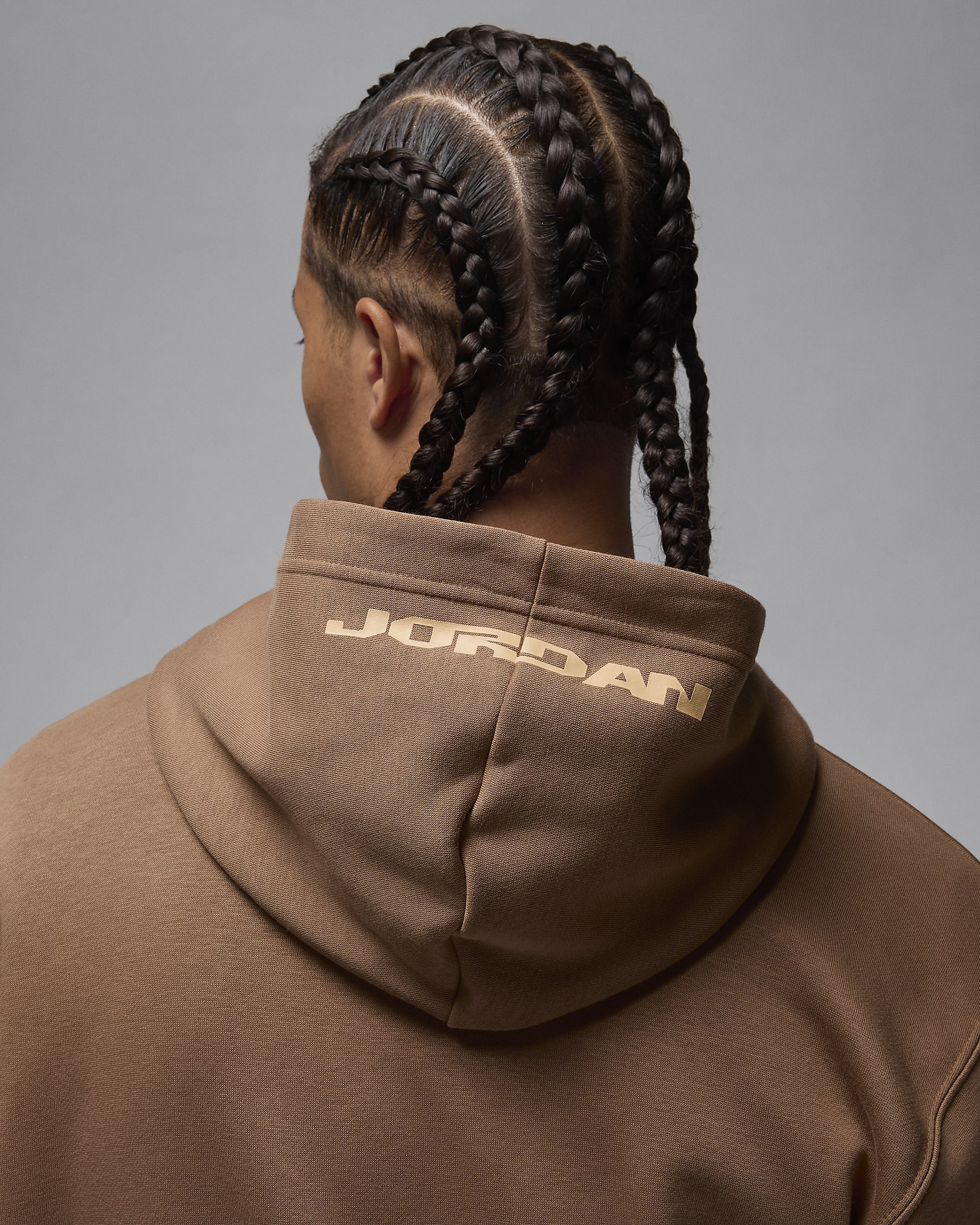 Sweat à capuche en tissu Fleece Jordan MVP pour homme - Archaeo Brown/Orange Chalk/Orange Chalk