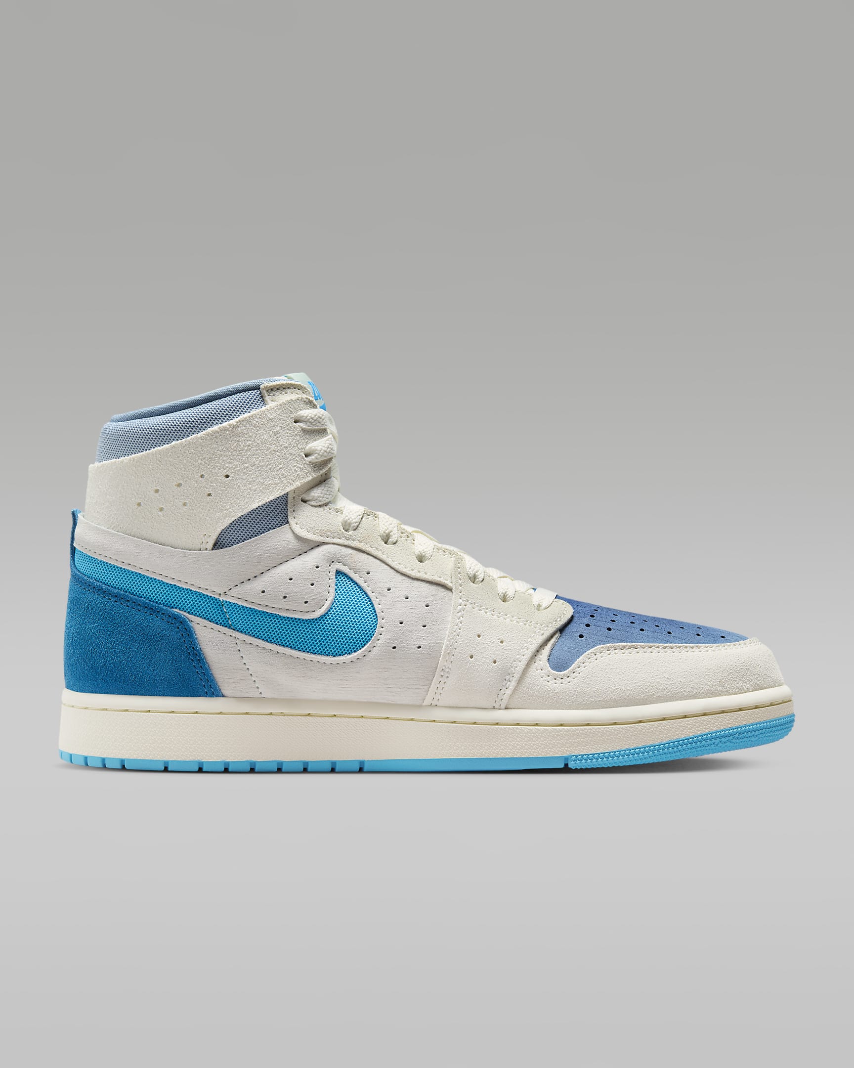 Air Jordan 1 Zoom CMFT 2 Men's Shoes - Sail/Blue Grey/Light Silver/Dark Powder Blue