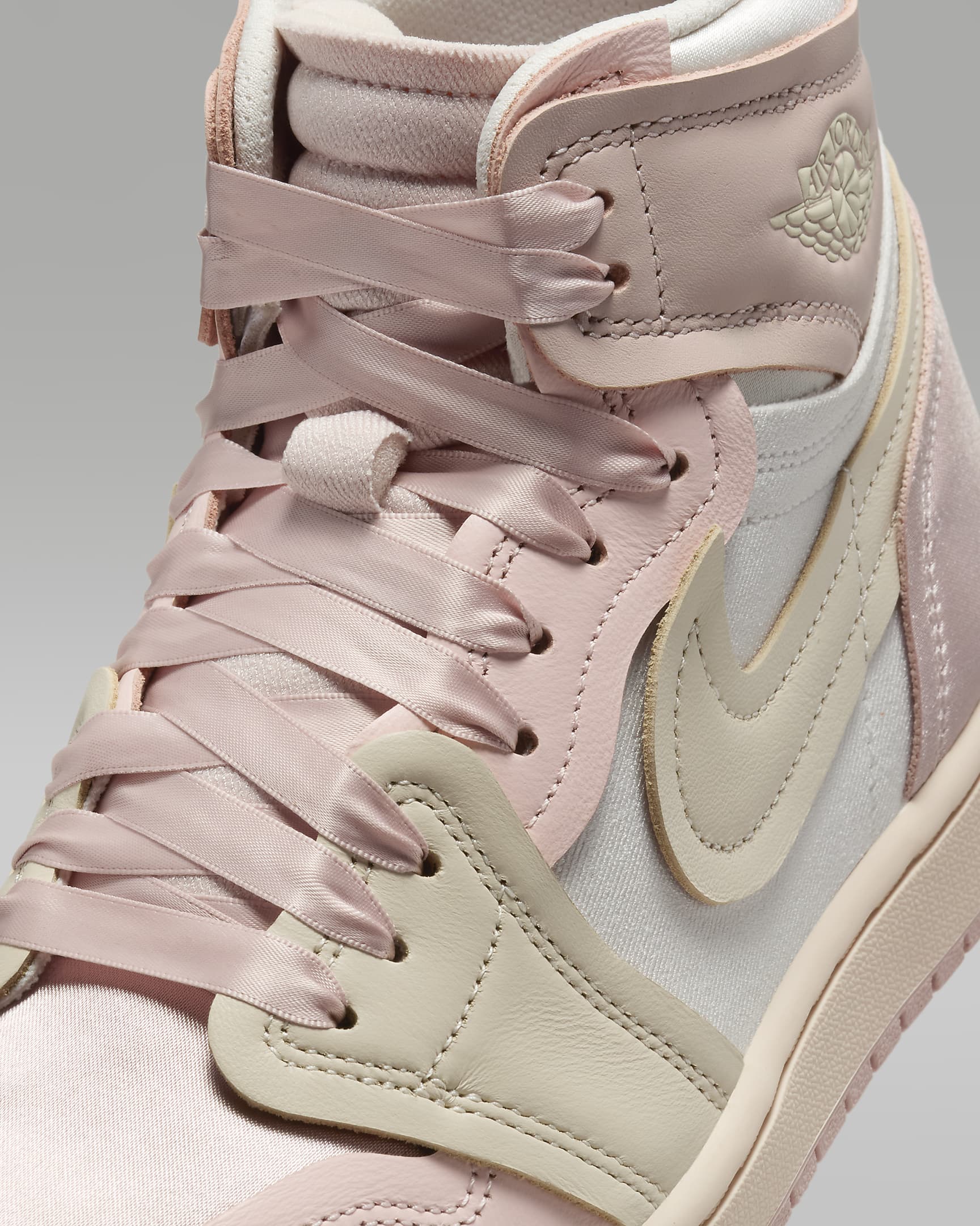 Air Jordan 1 High Method of Make Shoes - Pink Oxford/Atmosphere/Phantom/Legend Light Brown