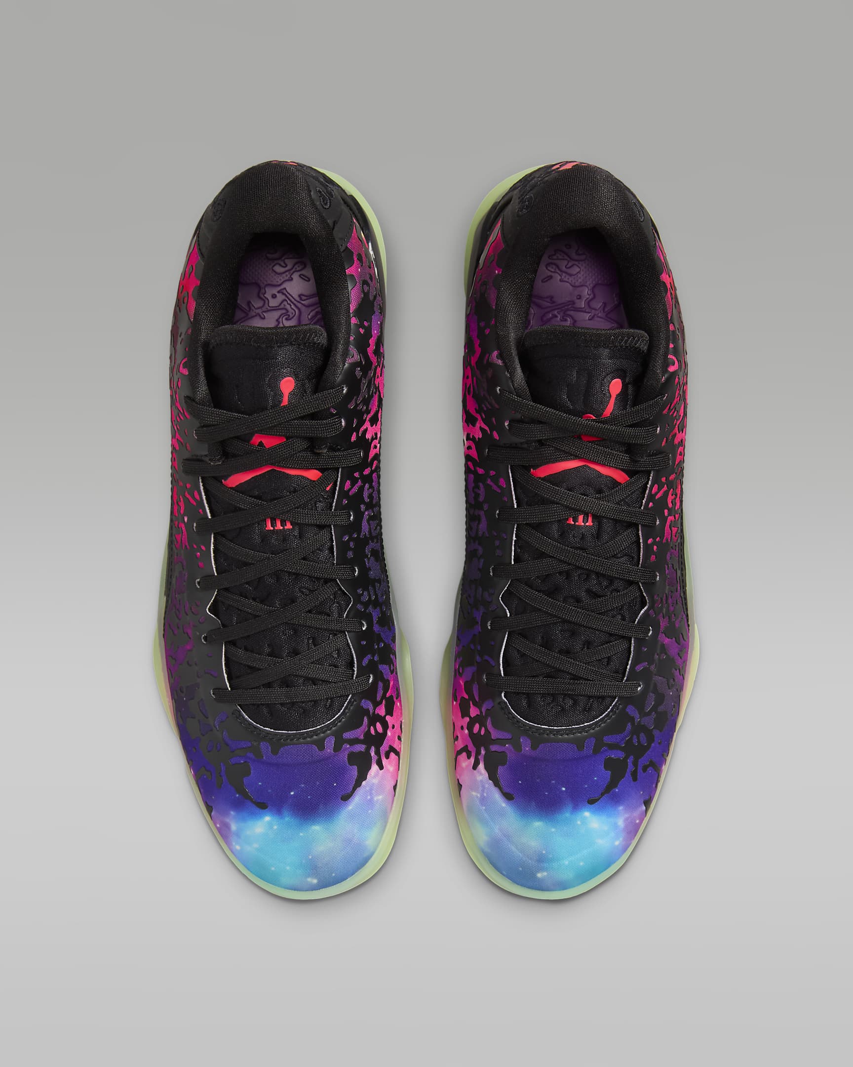 Zion 3 PF Basketball Shoes - Black/Vivid Purple/Barely Volt/Solar Red