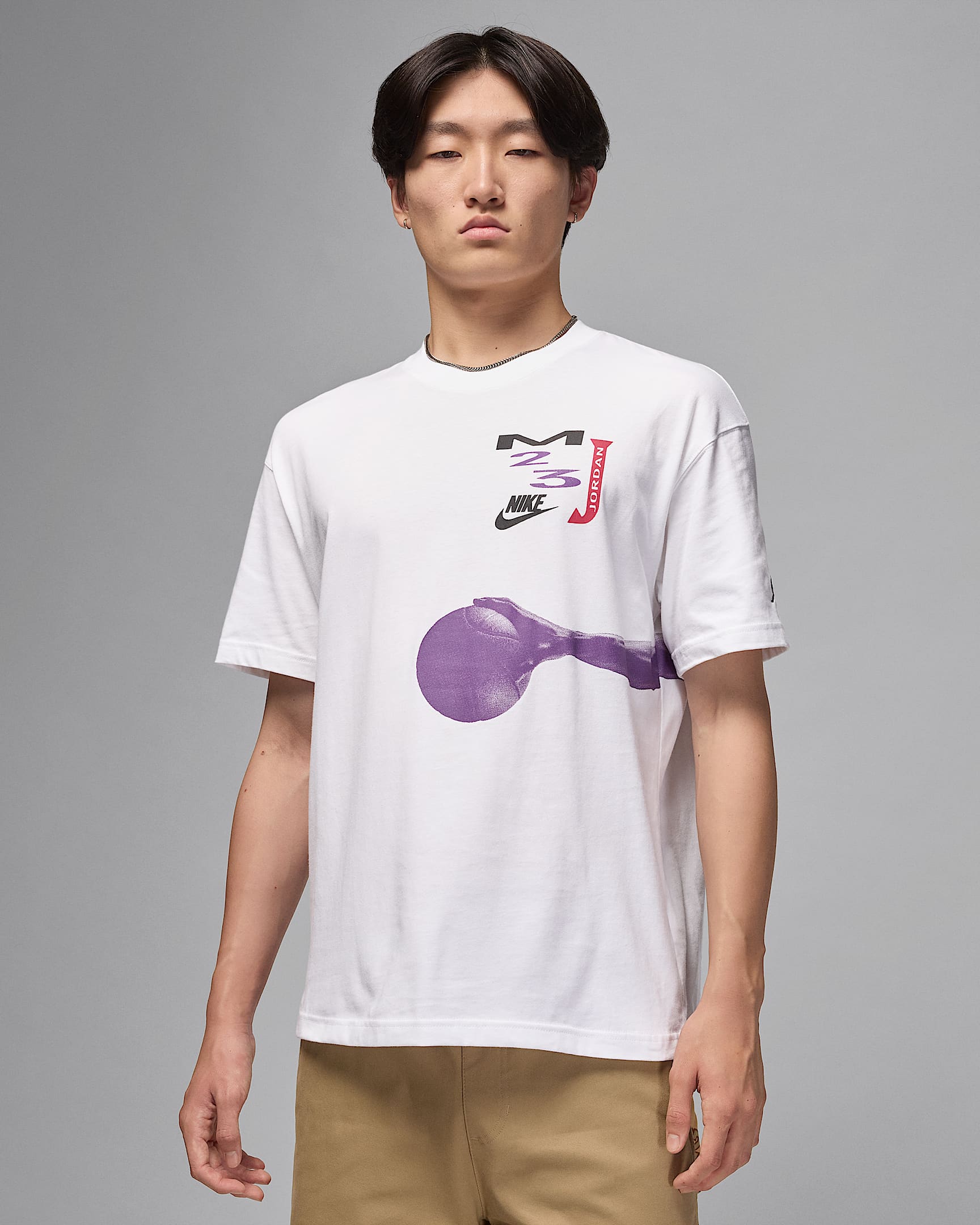 Jordan Flight Oversize-T-Shirt mit Grafik (Damen) - Weiß/Schwarz