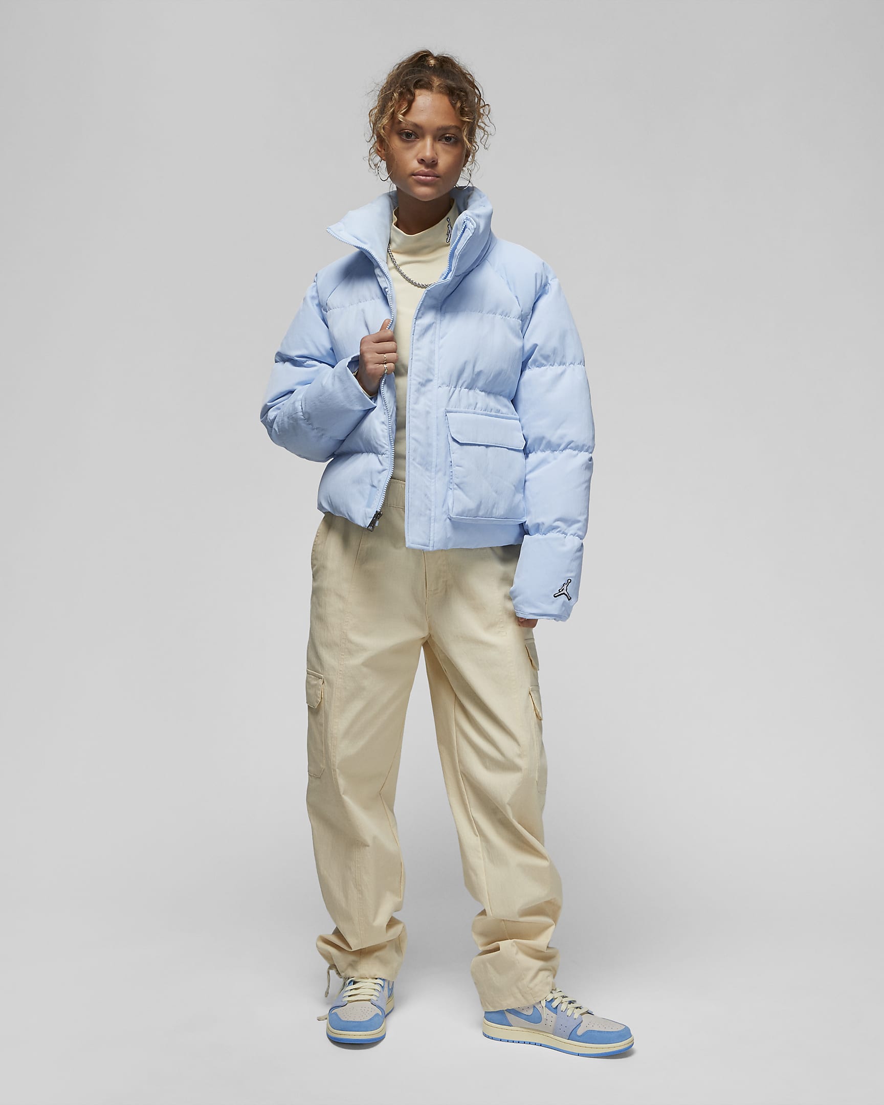 Giacca puffer Jordan Flight – Donna - Ice Blue