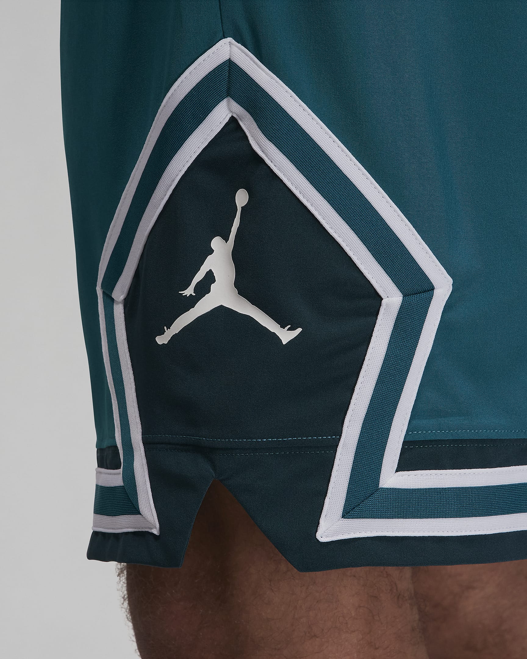 Jordan Dri-FIT Sport Men's Woven Diamond Shorts - Sky J Teal/White/Midnight Spruce/White