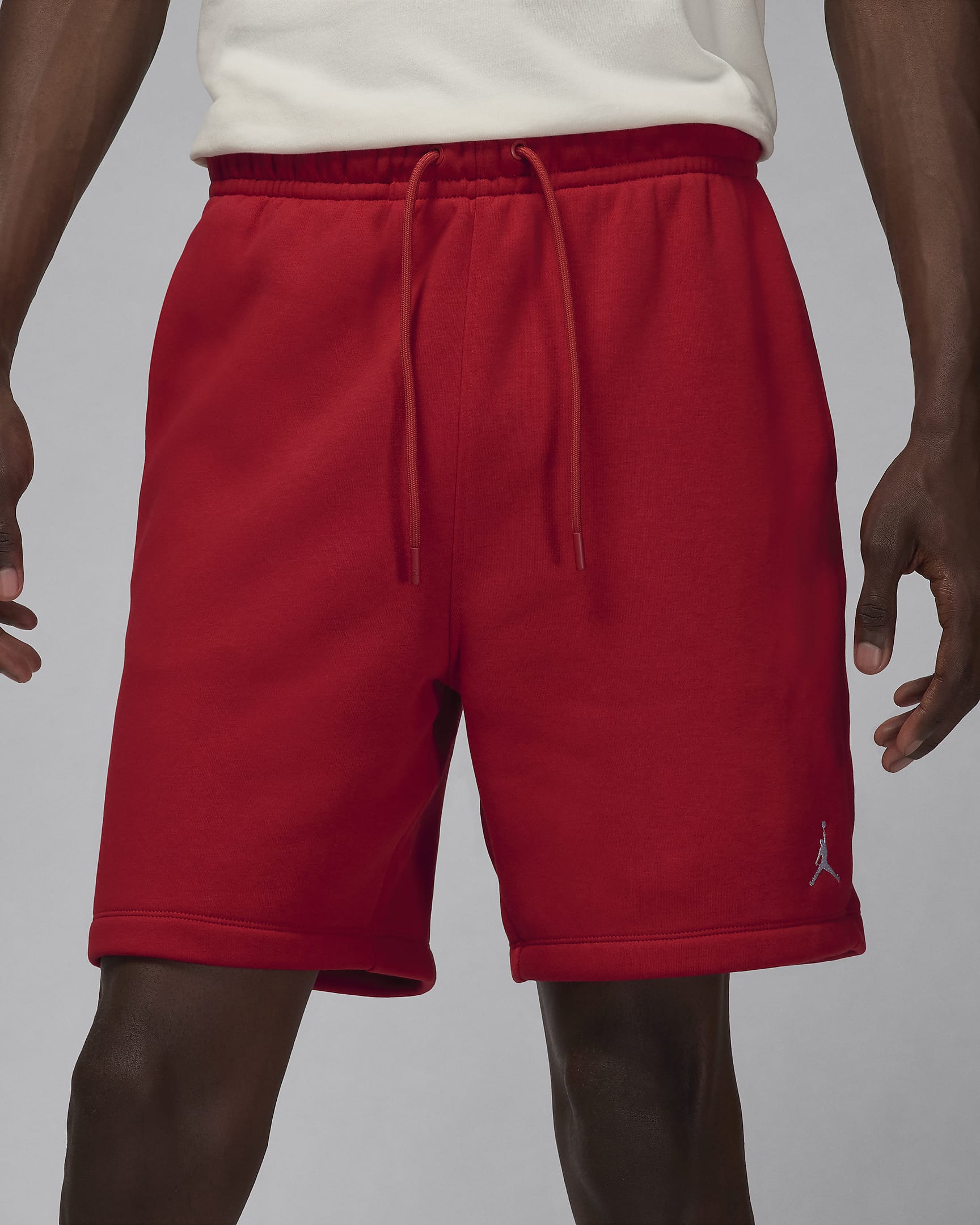 Jordan Brooklyn Fleece Shorts (Herren) - Gym Red/Weiß