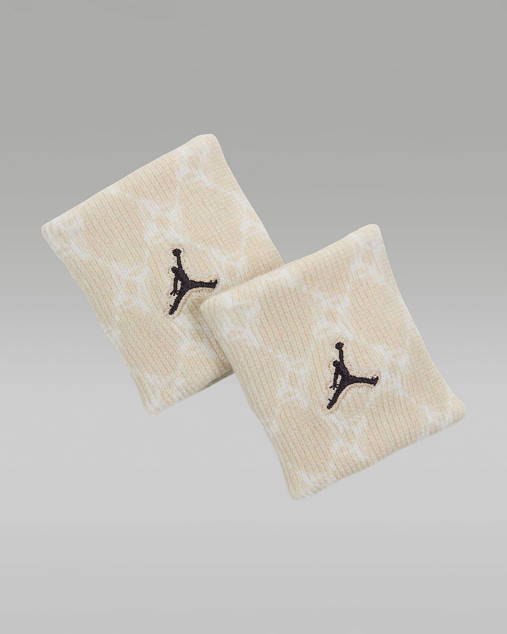 Jordan Muñequeras de rizo Dri-FIT (2 unidades) - Light Orewood Brown/Sail/Negro