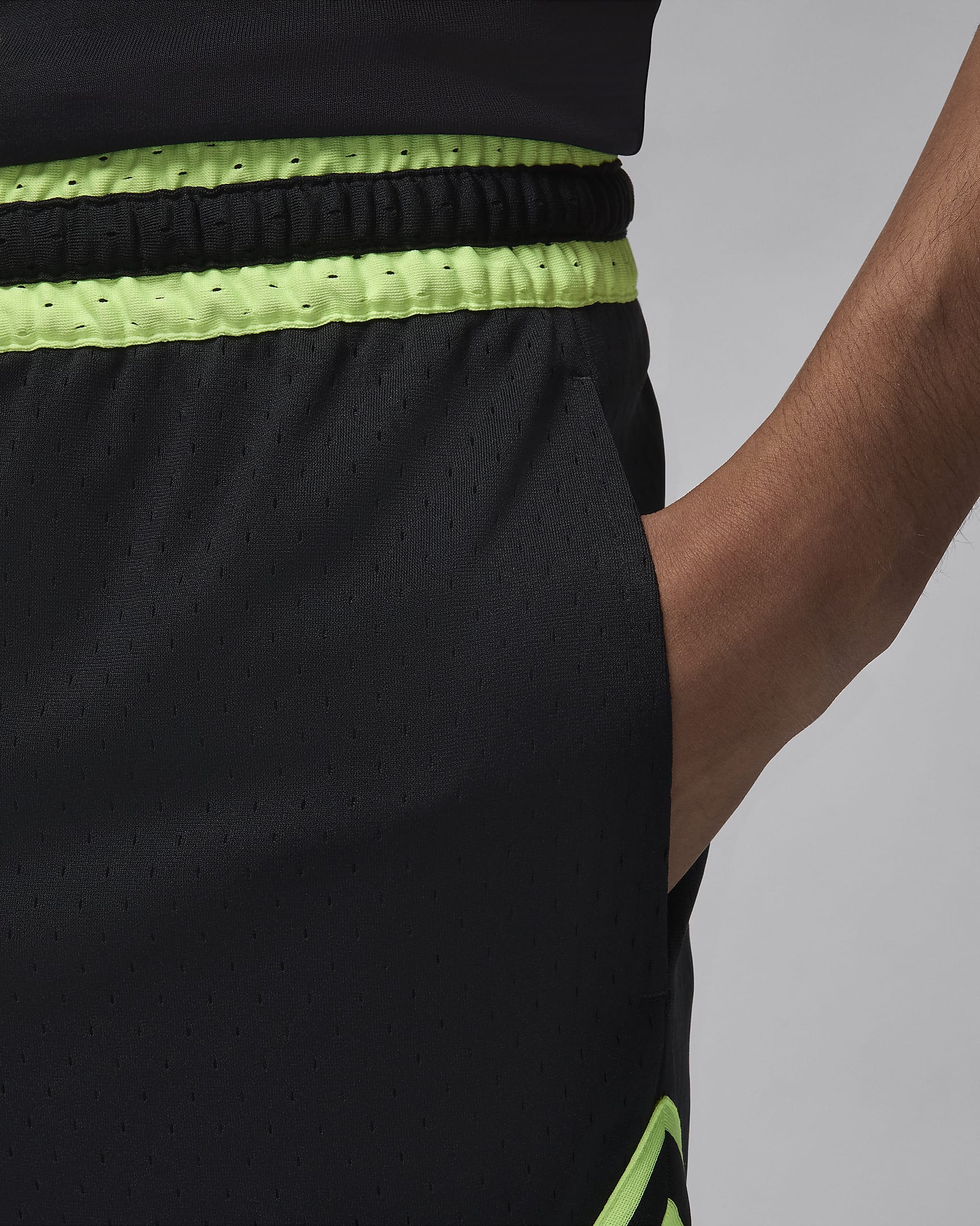 Jordan Dri-FIT Sport Diamond shorts - Svart/Volt Glow/Svart