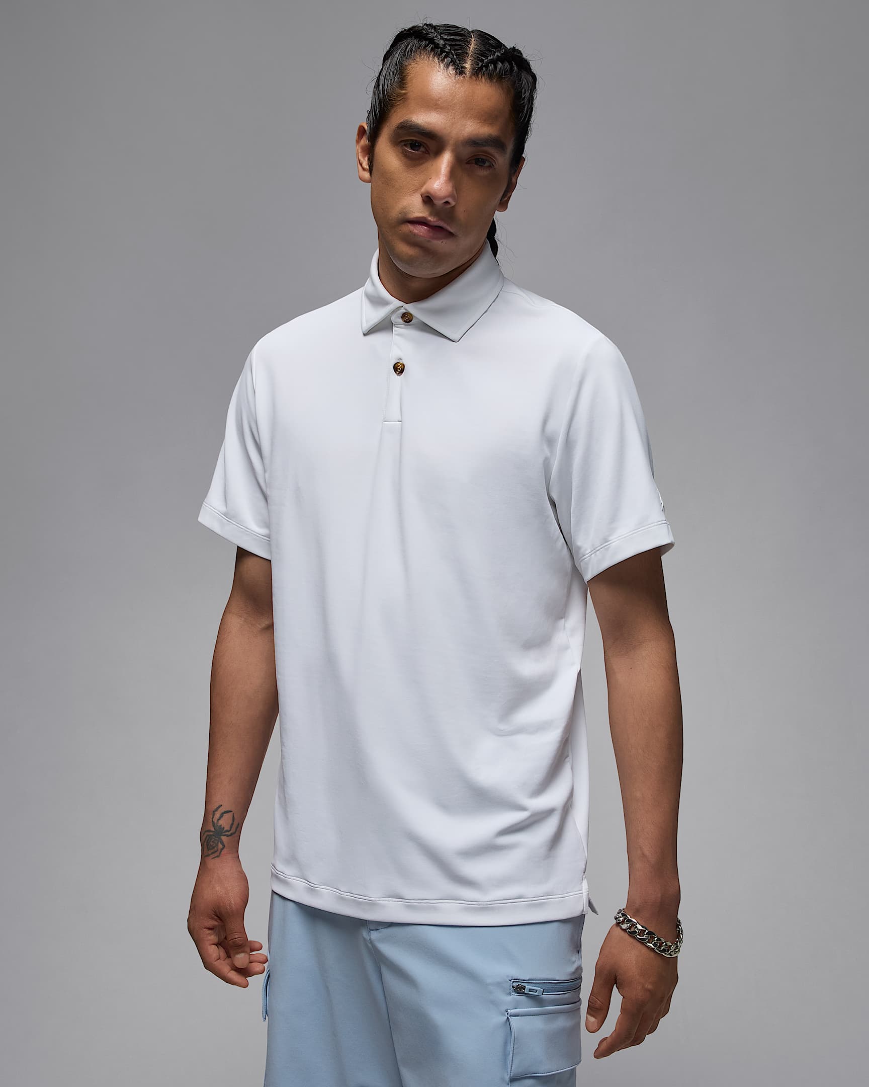 Jordan Sport Men's Golf Polo - White/White