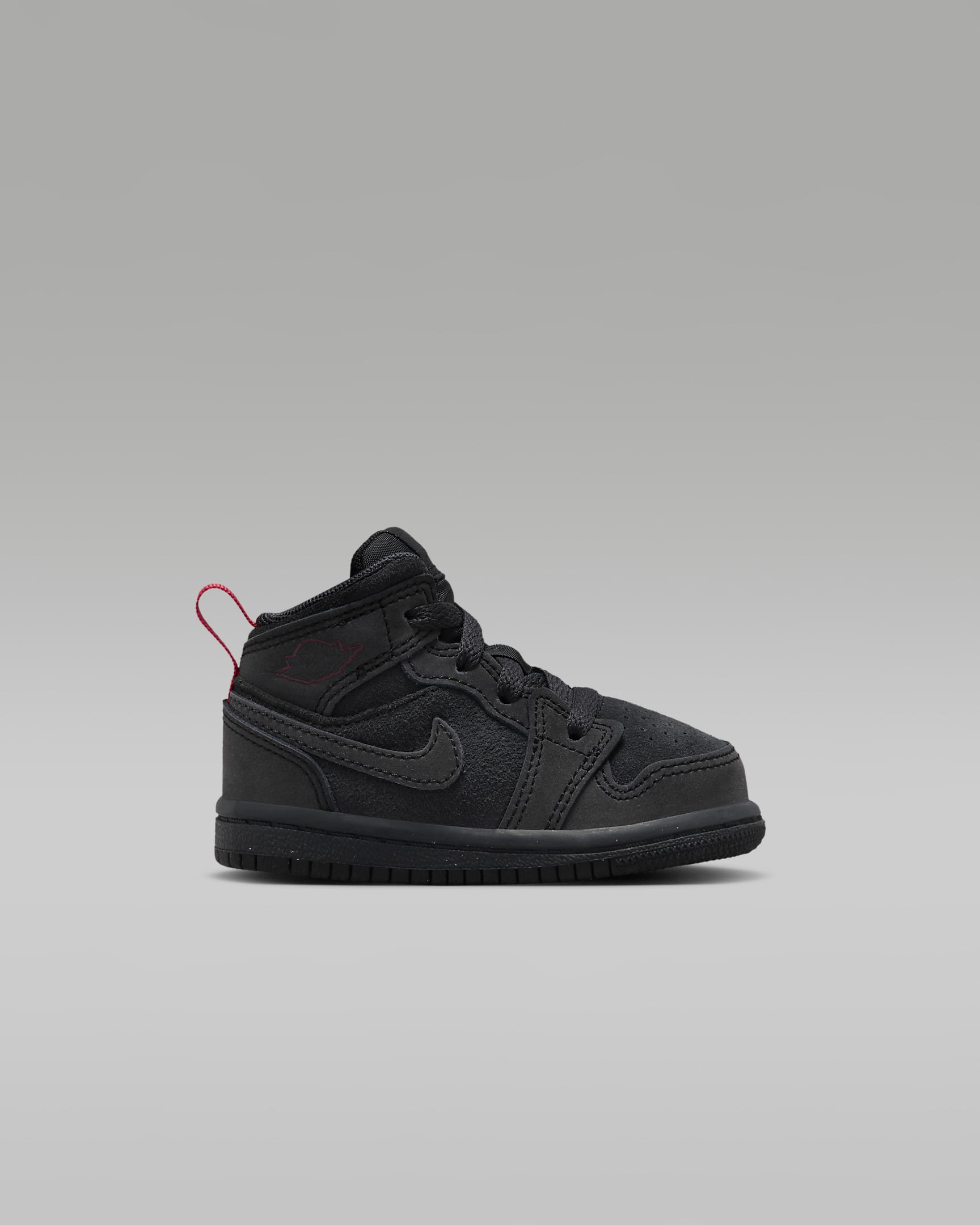 Tenis para bebé e infantil Jordan 1 Mid SE Craft - Gris humo oscuro/Rojo universitario/Negro