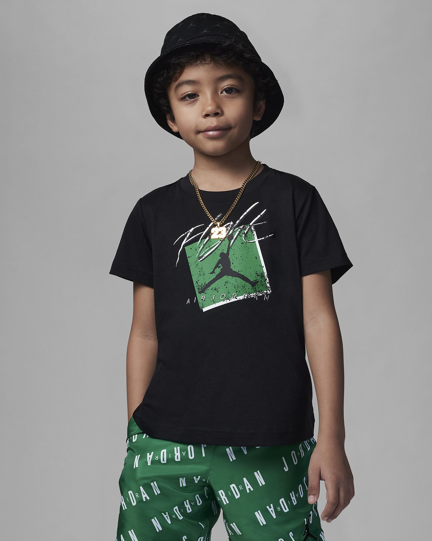 ジョーダン フェイディド フライト Tシャツ リトルキッズ Tシャツ - ブラック