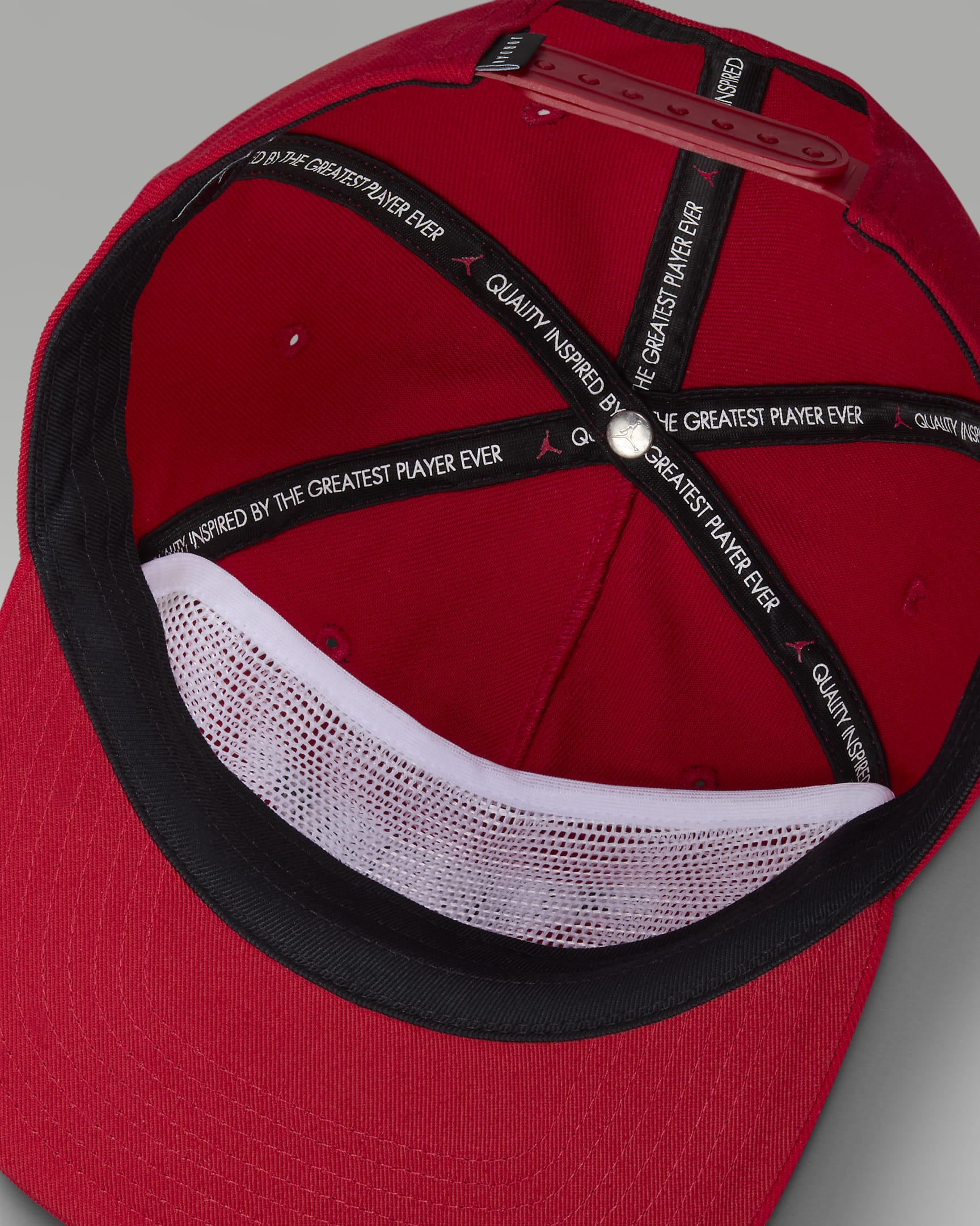 Jordan Pro Unstructured Flat-Bill Hat - Gym Red/Black