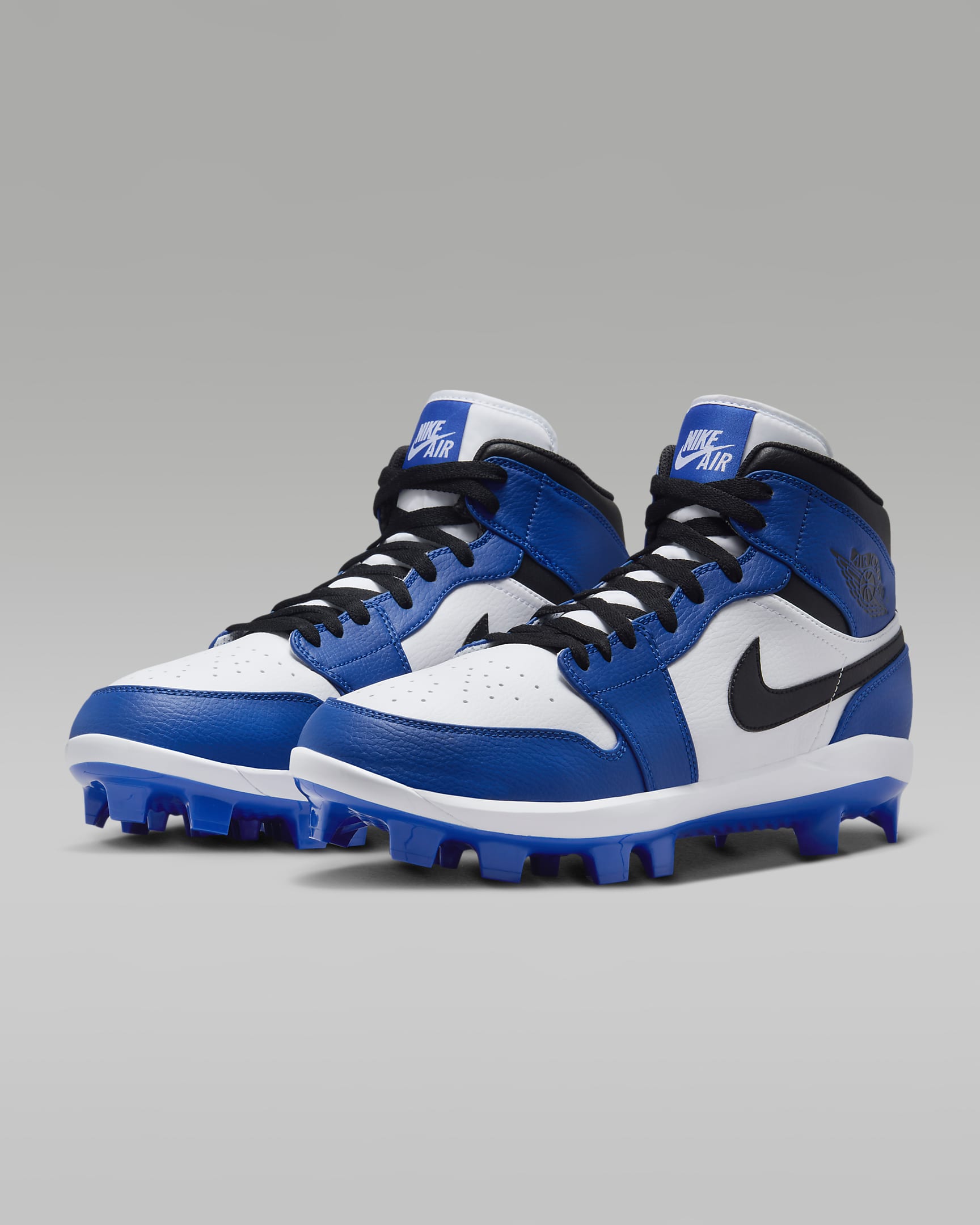 Jordan 1 Retro MCS Men's Baseball Cleats - Game Royal/White/Black