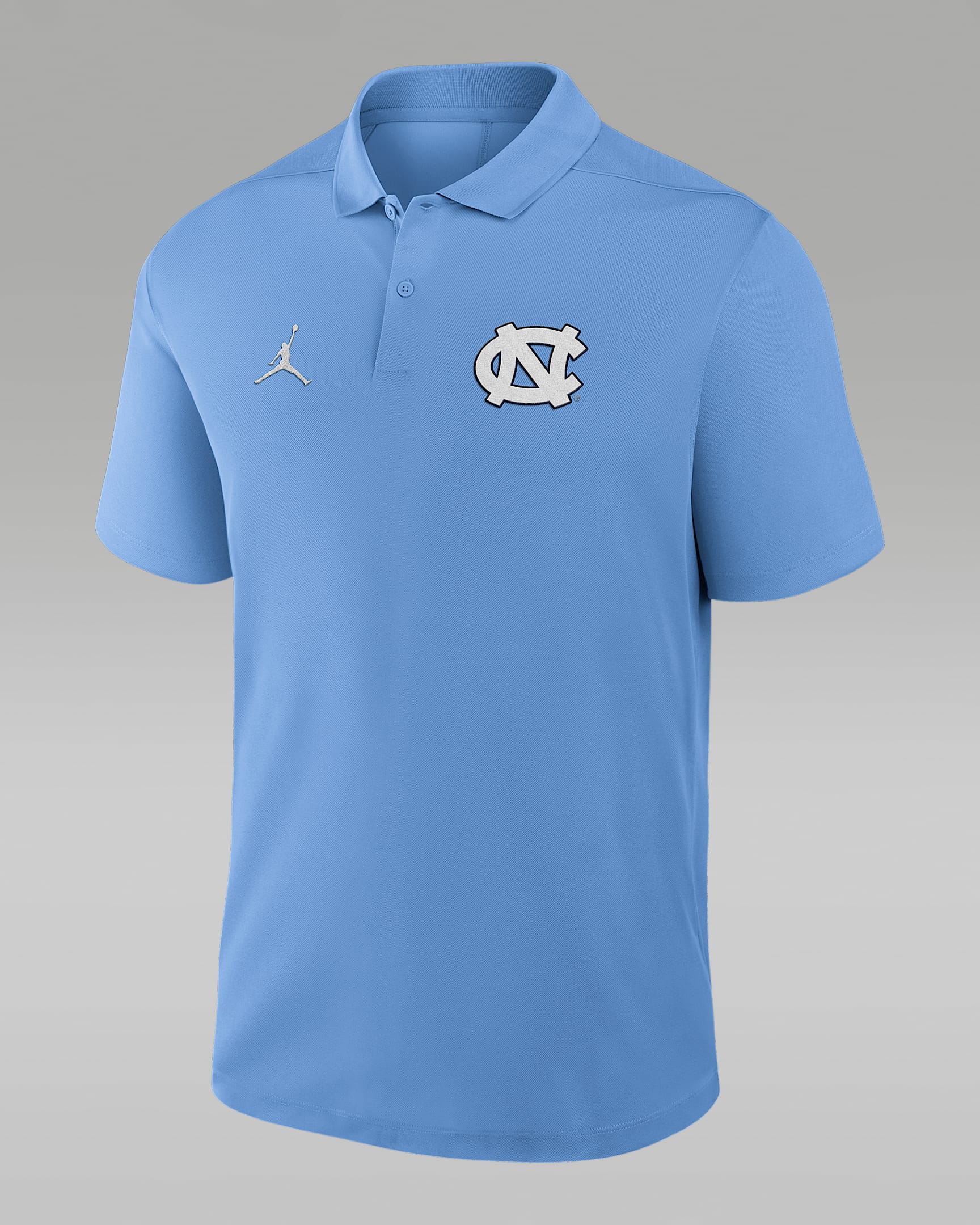 North Carolina Primetime Victory Primary Logo Men's Nike Dri-FIT College Polo - Light Blue