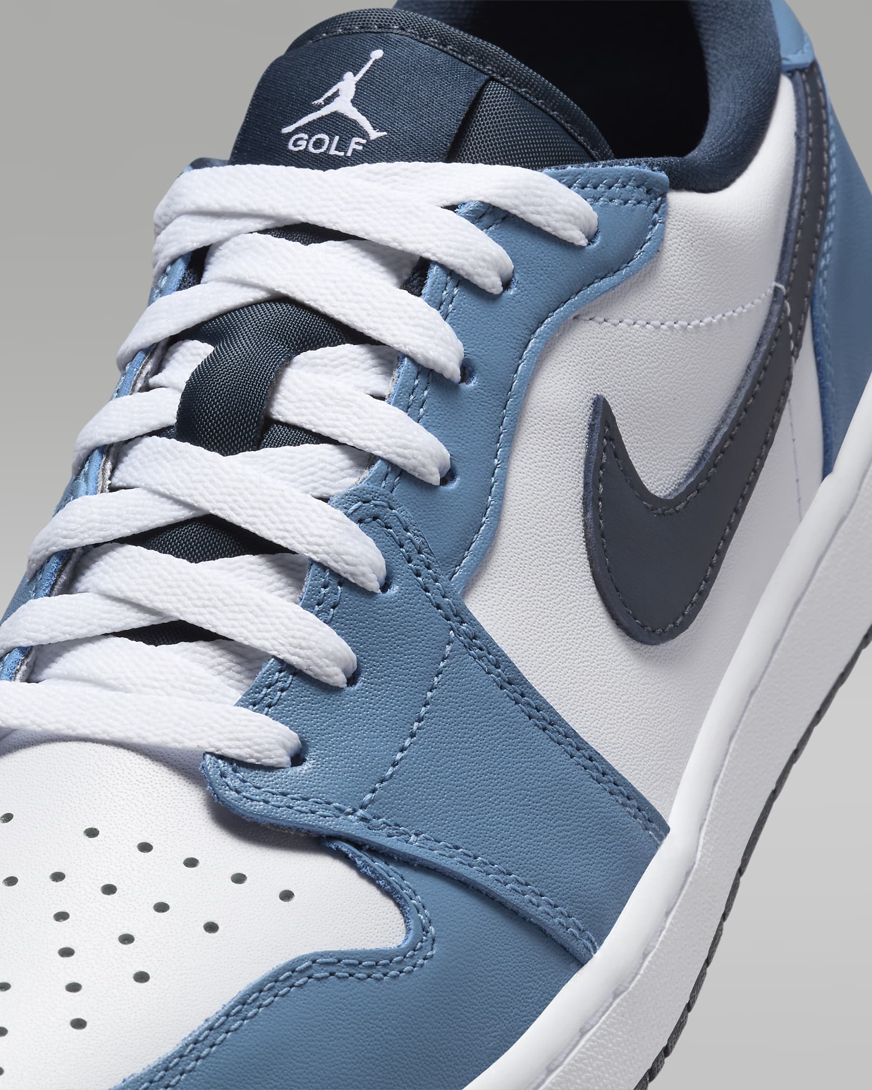 Scarpa da golf Air Jordan 1 Low G - Bianco/Aegean Storm/Bianco/Armory Navy