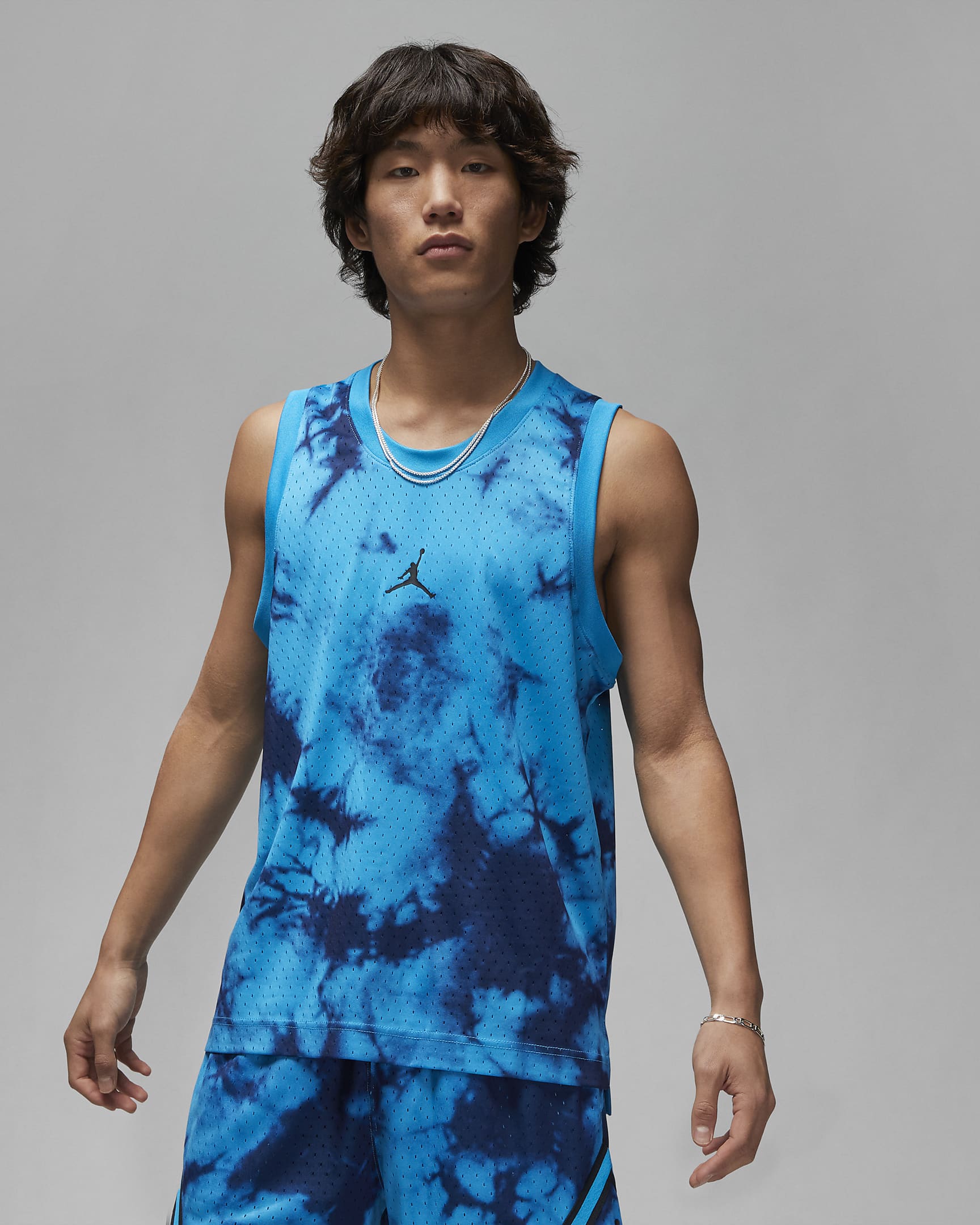 Jordan Dri-FIT Sport Breakfast Club Men's Mesh Jersey - Laser Blue/Black