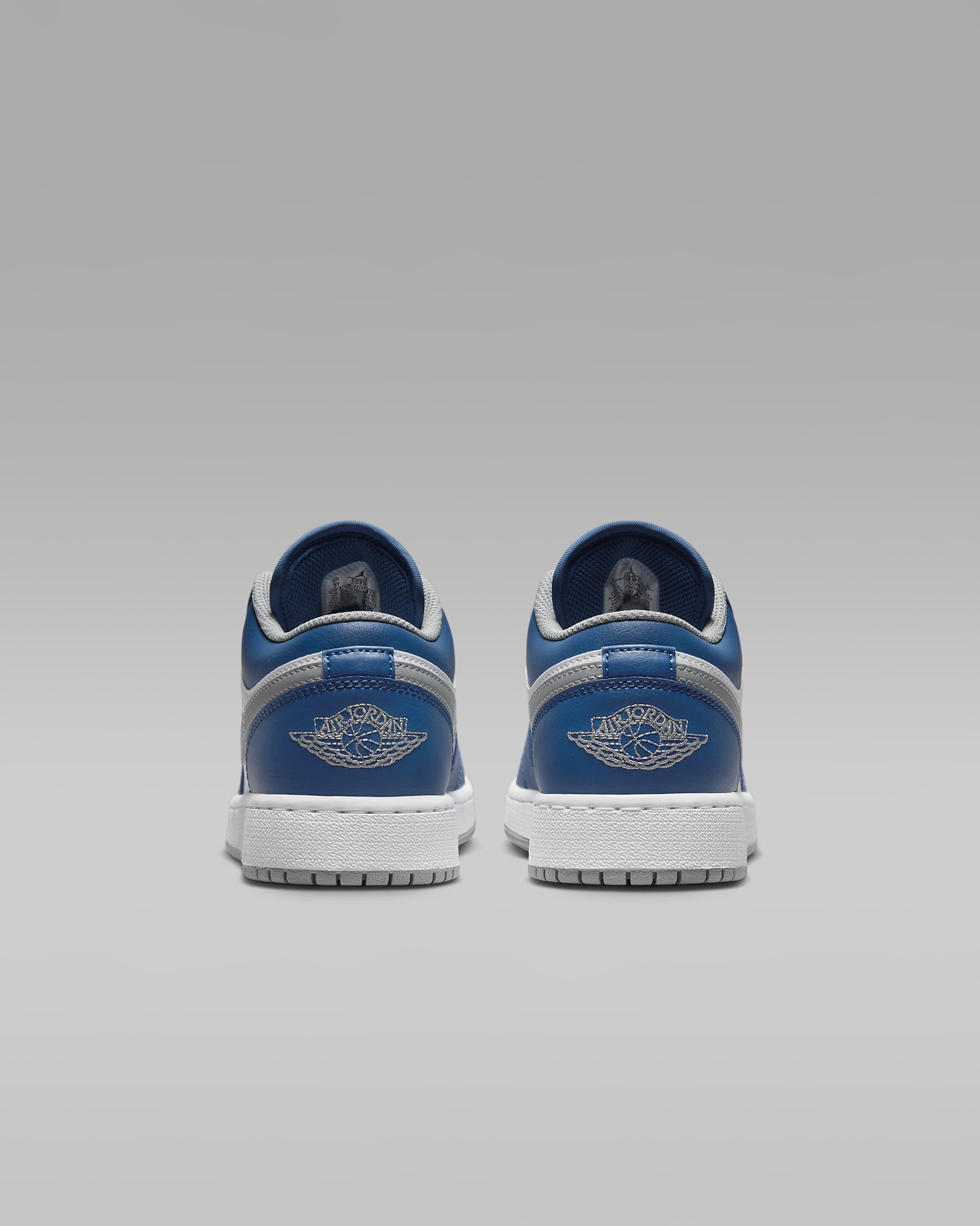 Air Jordan 1 Low Older Kids' Shoes - True Blue/White/Cement Grey