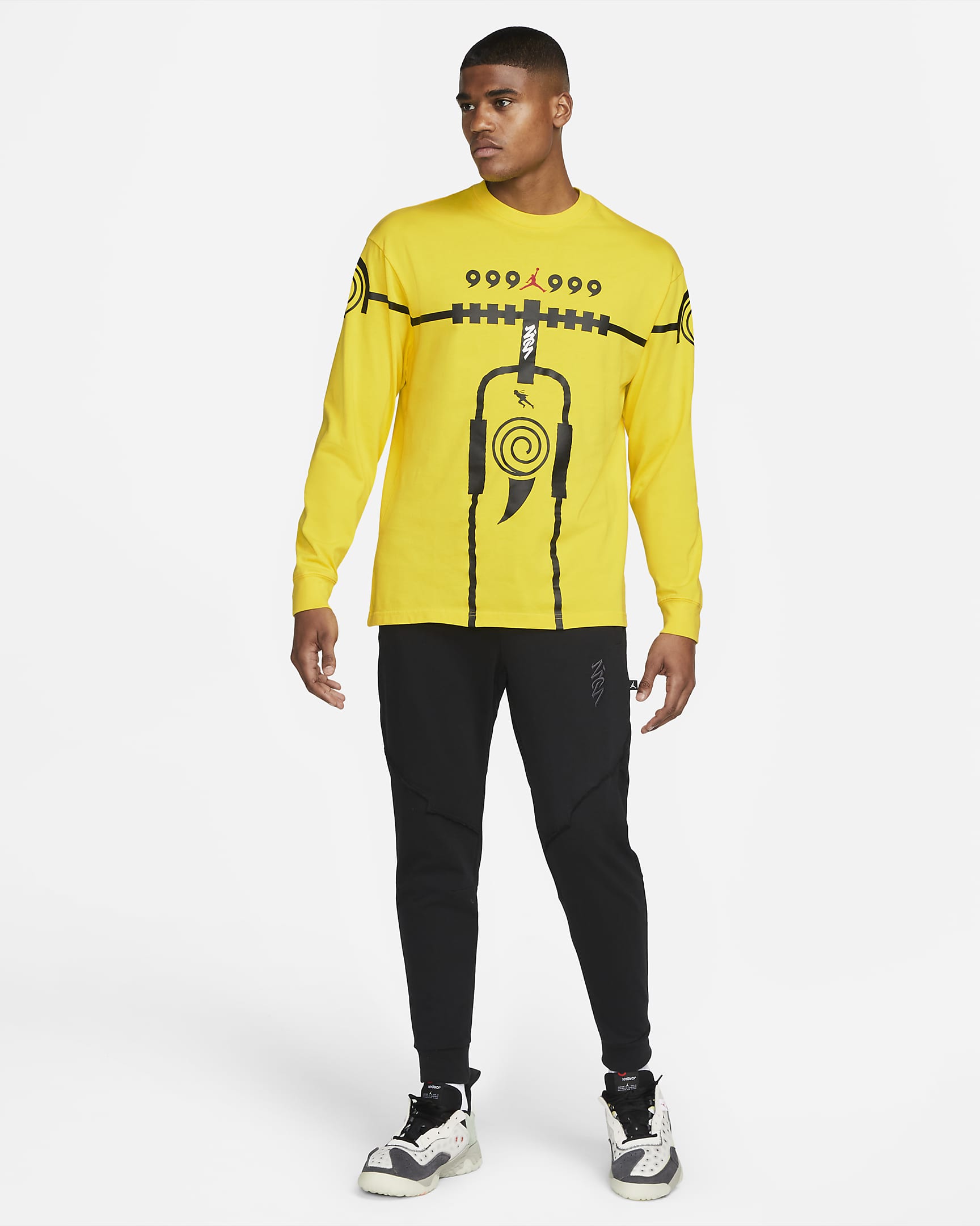 Zion x Naruto Men's Long-sleeve T-shirt - Lemon Wash