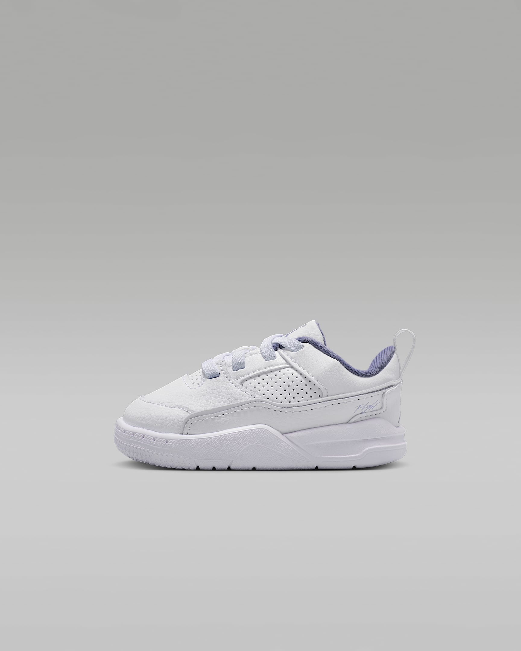 Jordan Flight Court Baby/Toddler Shoes - White/Dusty Amethyst